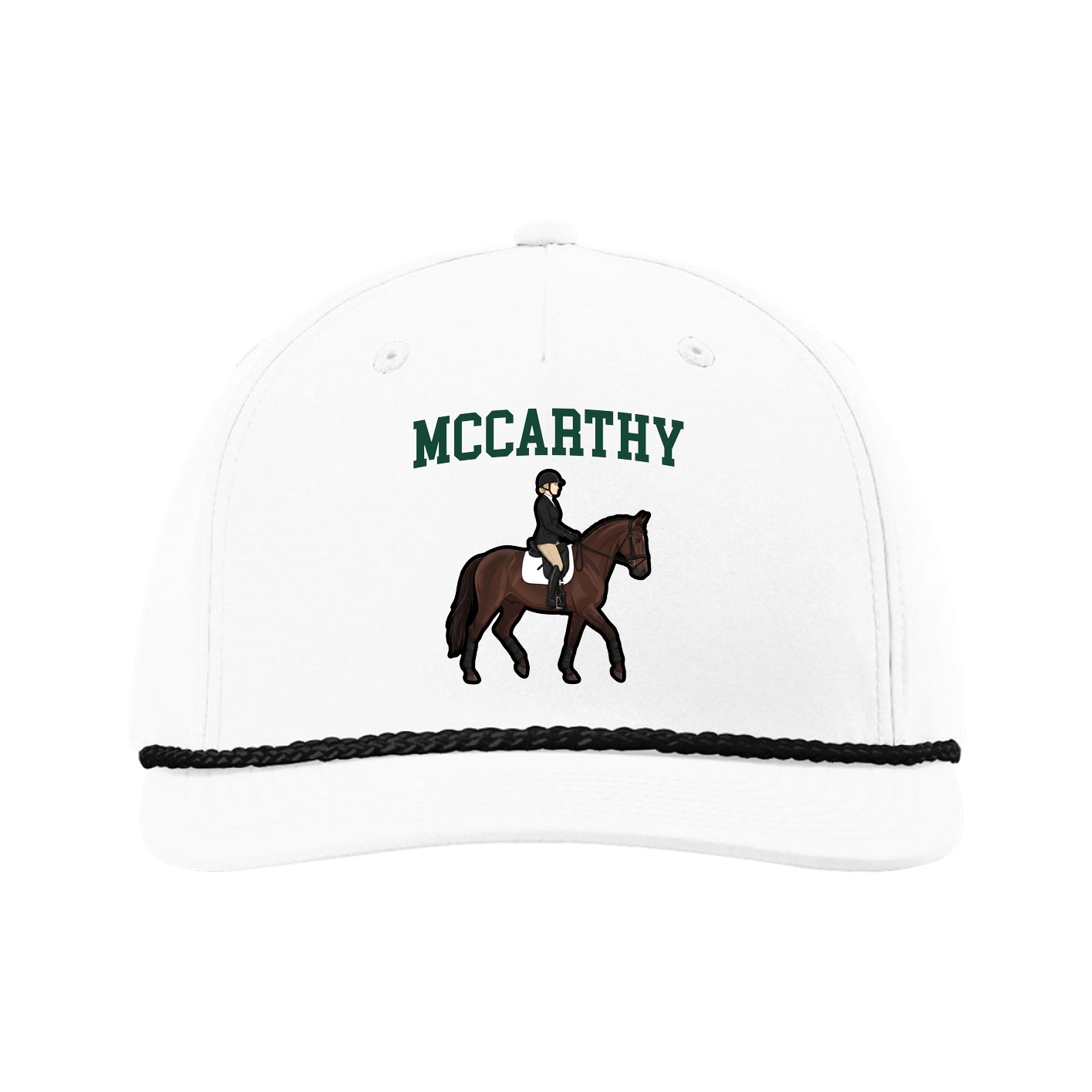 Five-Panel Classic Rope Cap — Shirsey in White