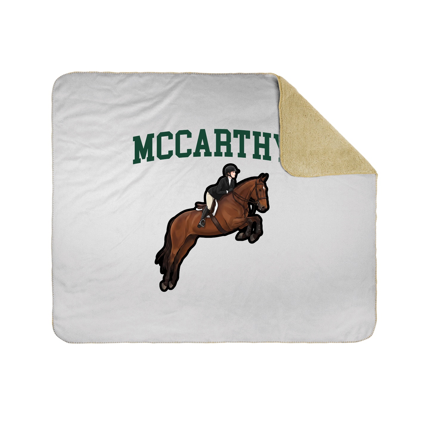 Throw Blanket — Shirsey in White