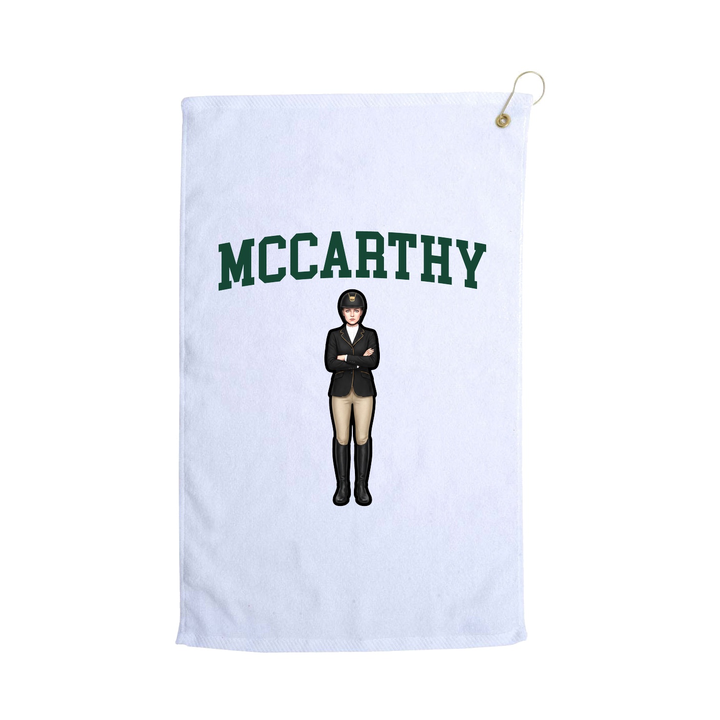 Golf Towel — Shirsey in White
