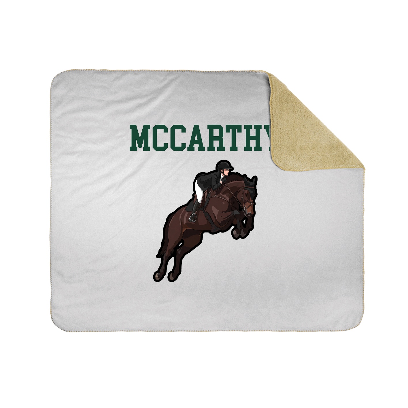 Throw Blanket — Shirsey in White