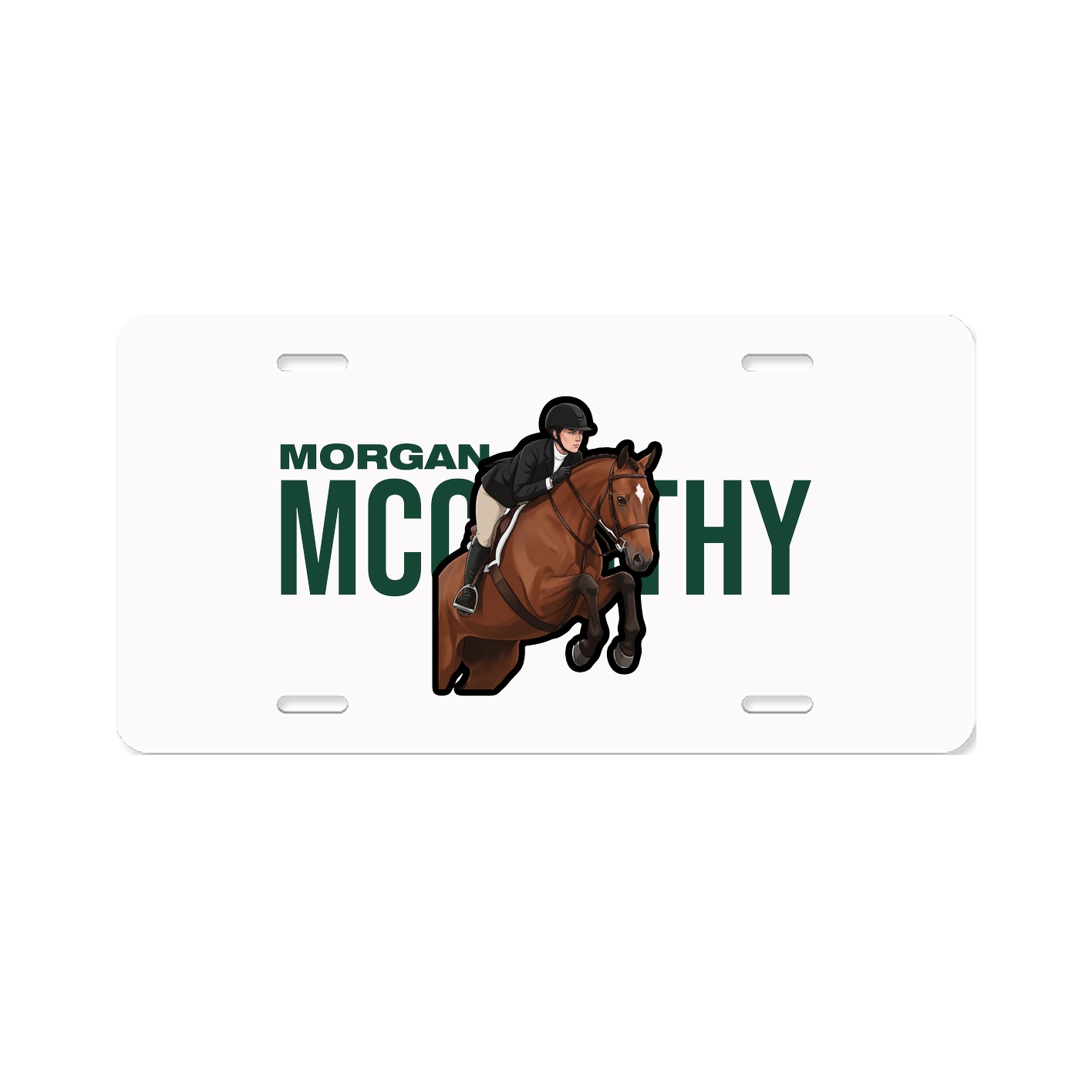 License Plate — Player Name in Classic