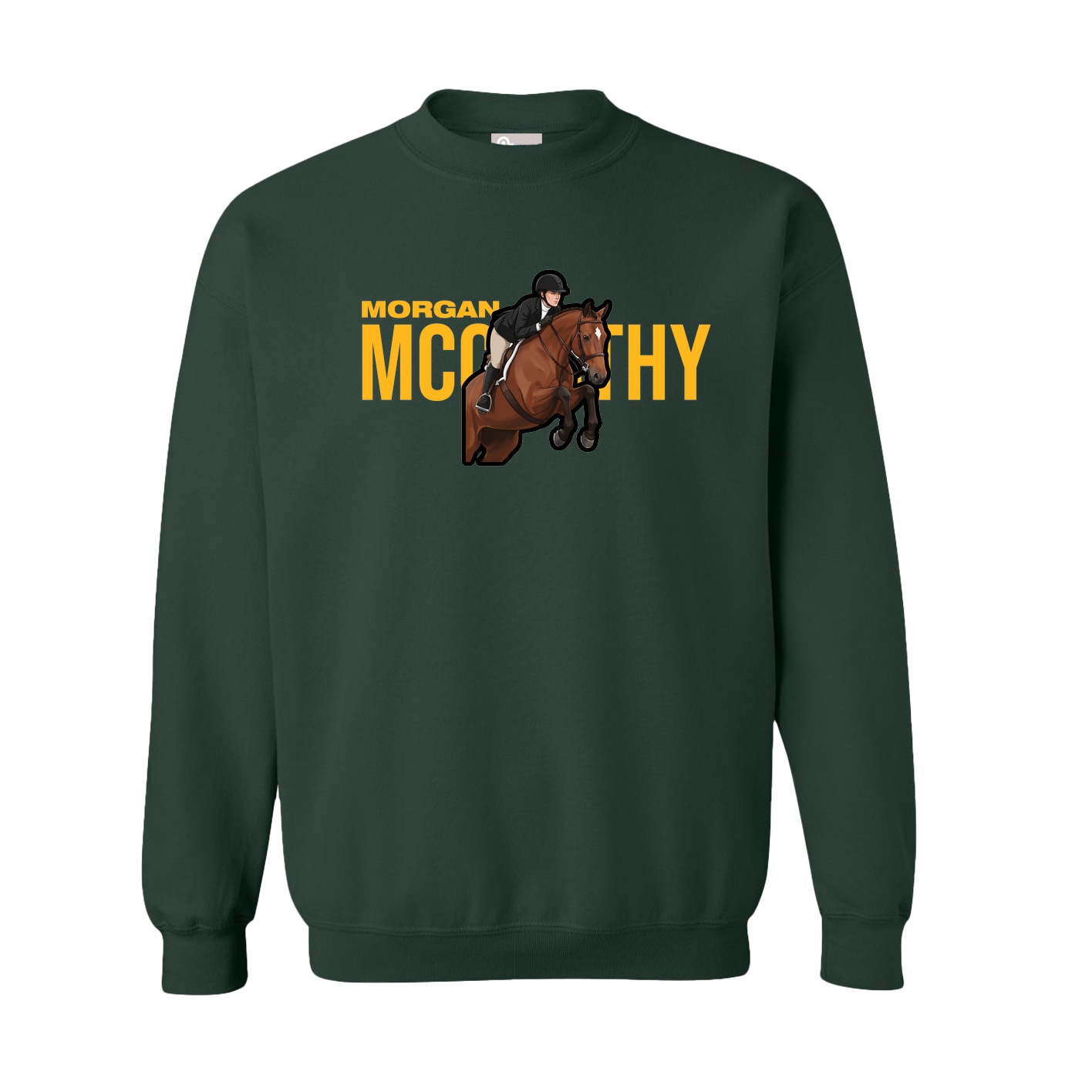Fleece Crew — Player Name in Green