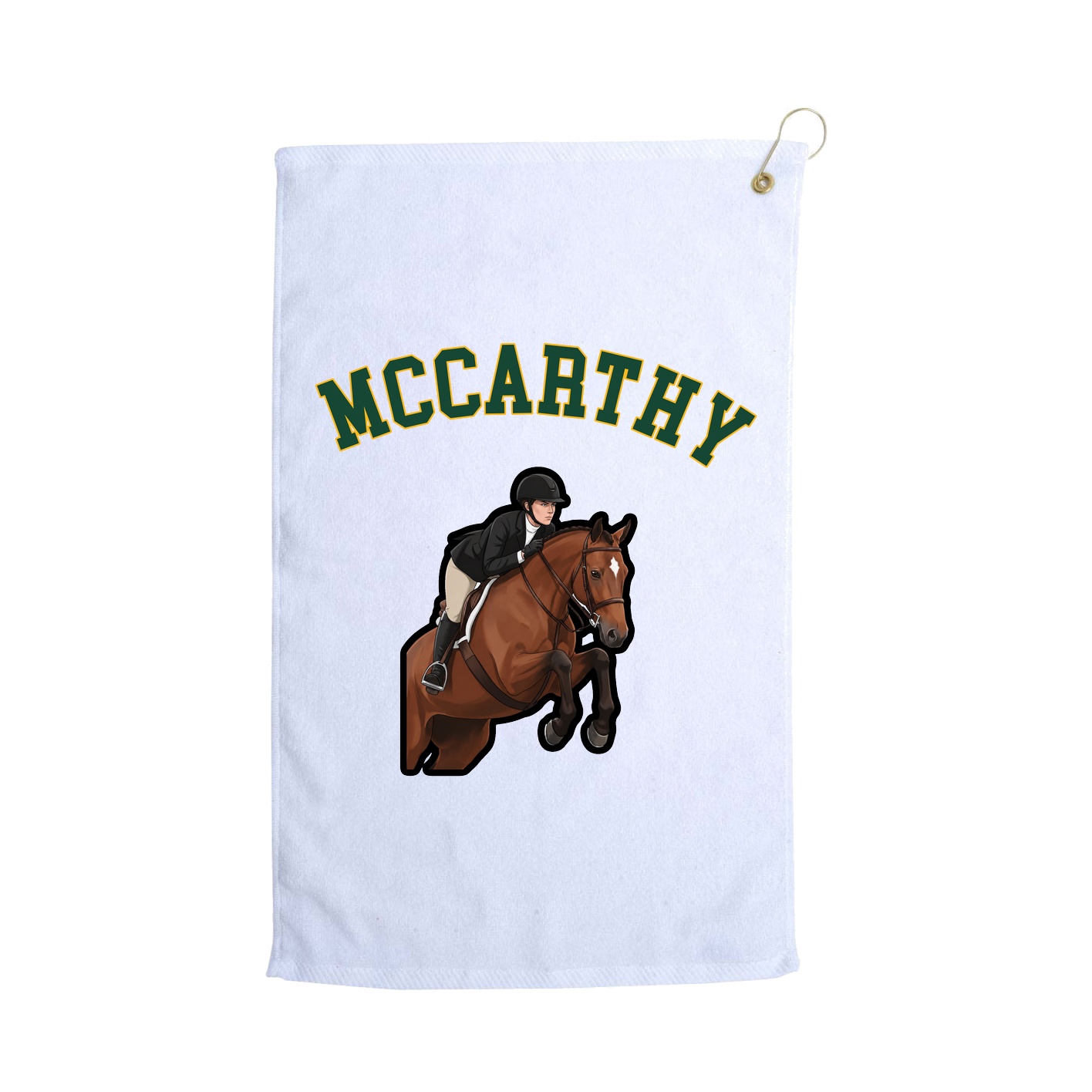 Golf Towel — Shirsey Arch in White