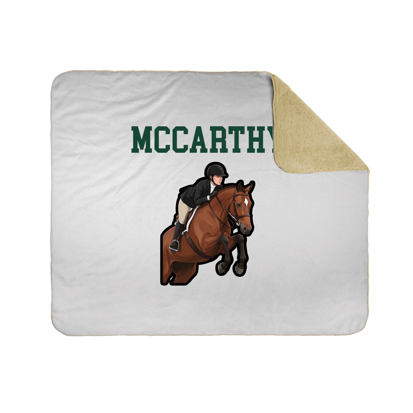 Throw Blanket — Shirsey in White