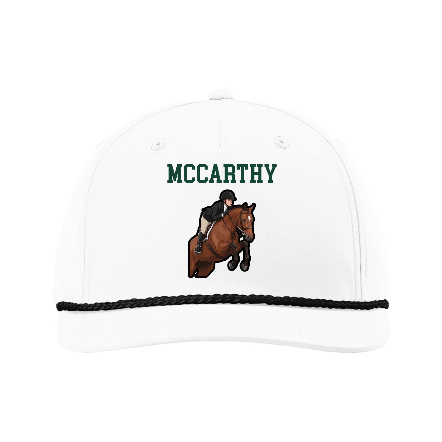 Five-Panel Classic Rope Cap — Shirsey in White