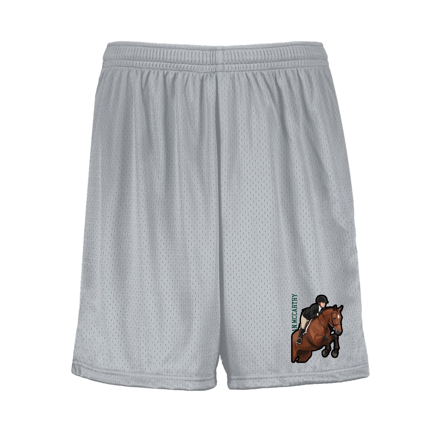 Shorts — Name Vertical in Silver