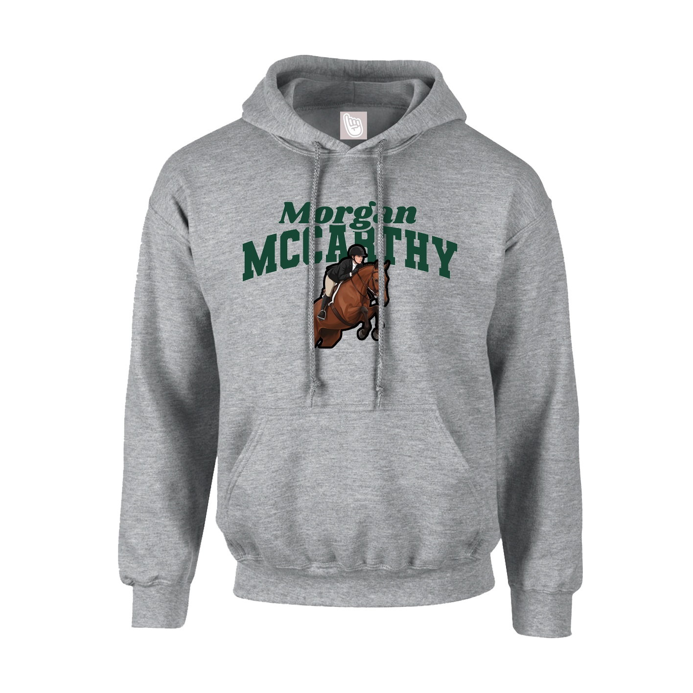 Youth Hoodie — Signature Arch in Grey
