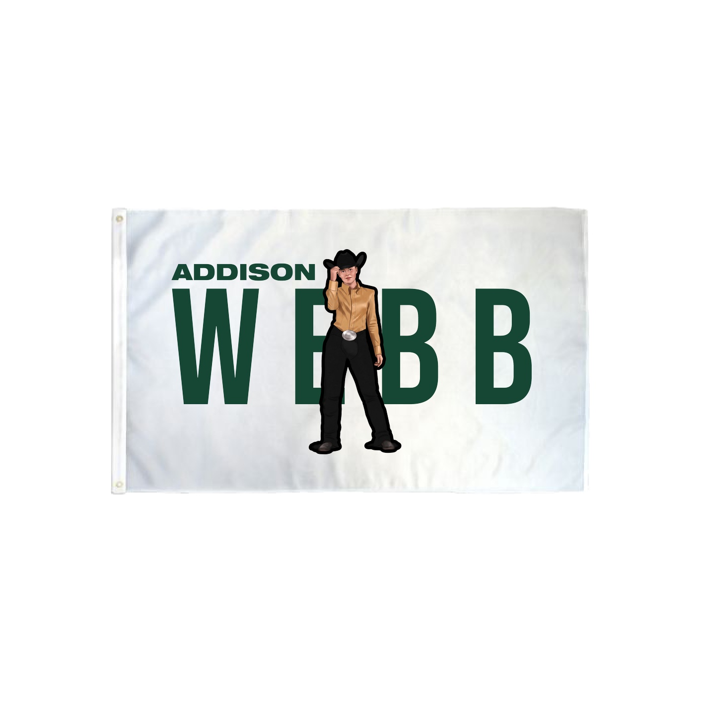 3x5 Flag — Player Name in Classic