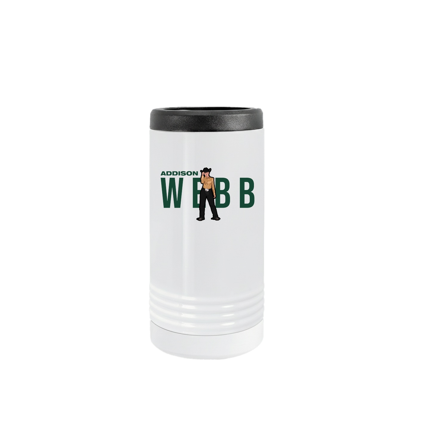 Slim Beverage Holder — Player Name in White