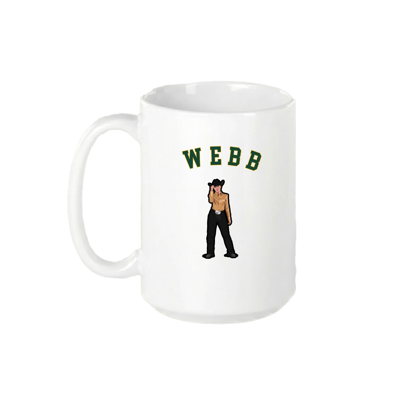 15oz Coffee Mug — Shirsey Arch in White