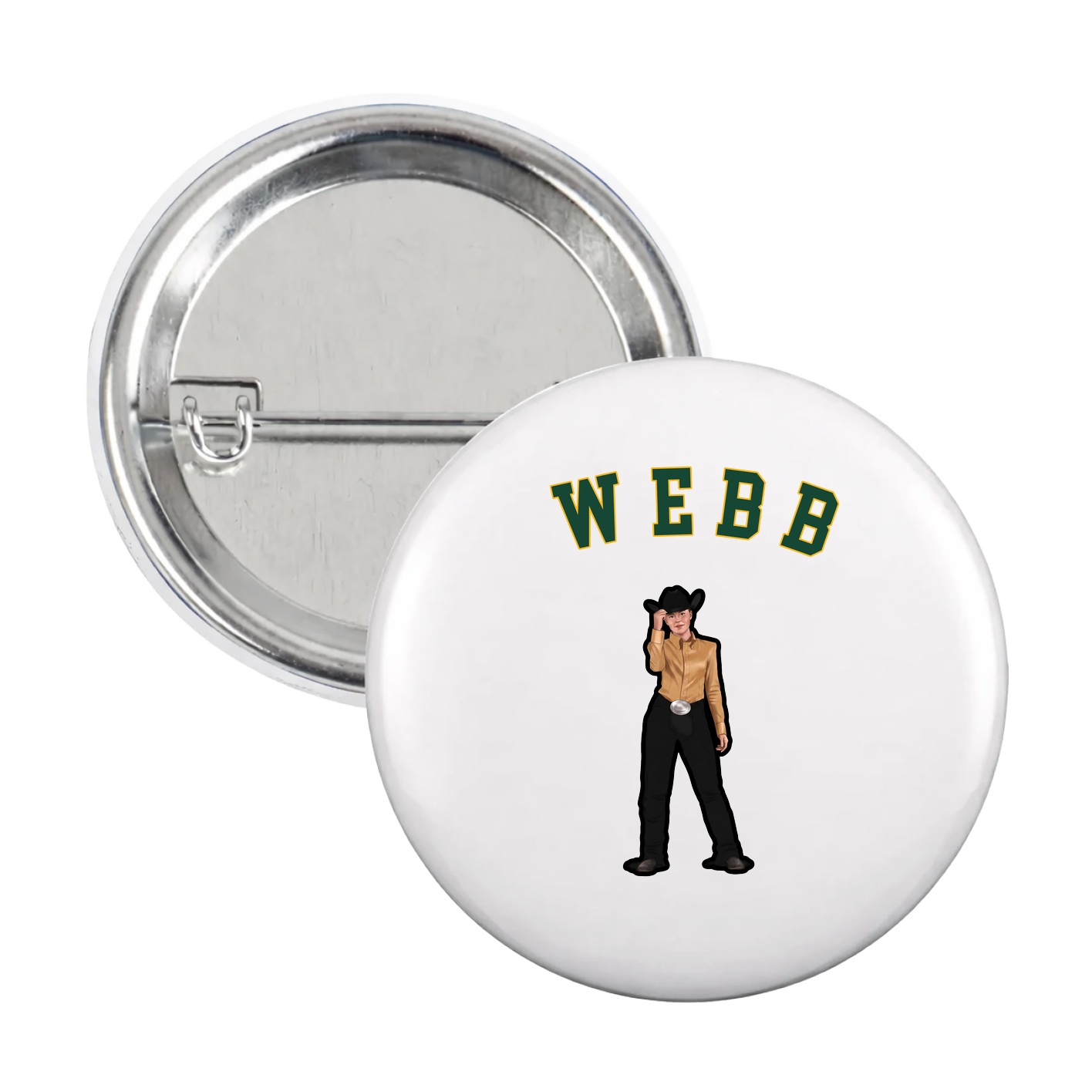 Game Day Button — Shirsey Arch in White