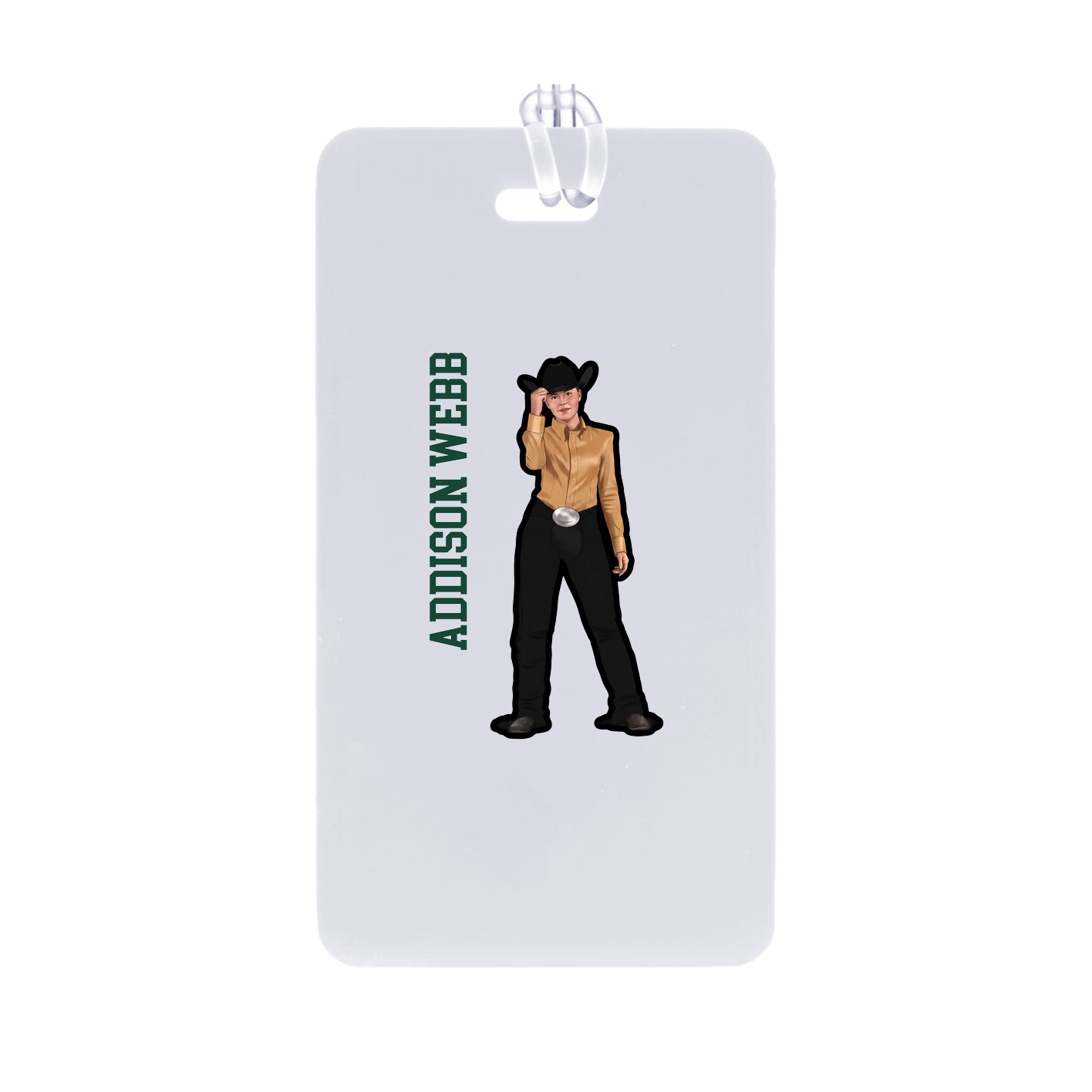 Bag Tag — Name Vertical in Classic