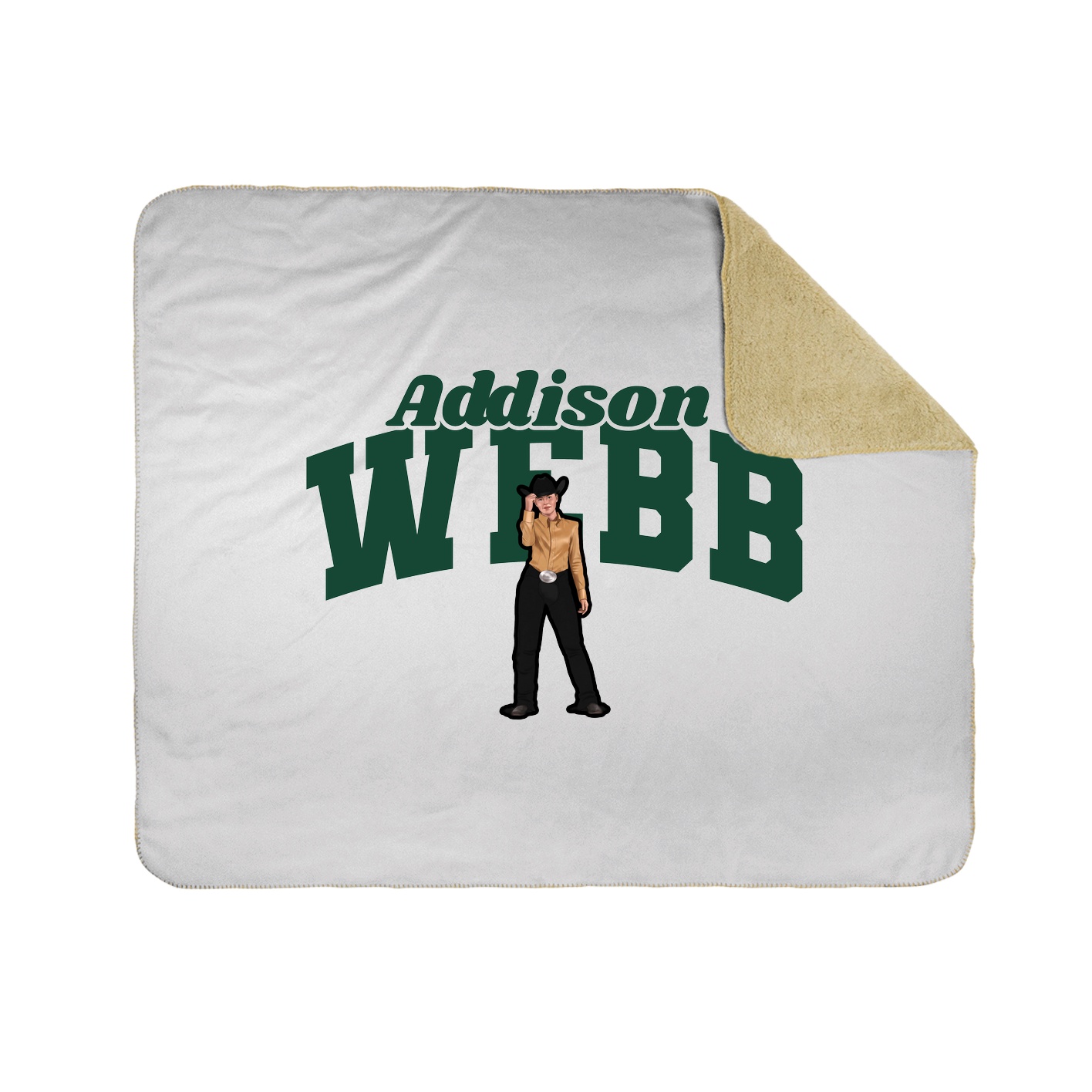 Throw Blanket — Signature Arch in White