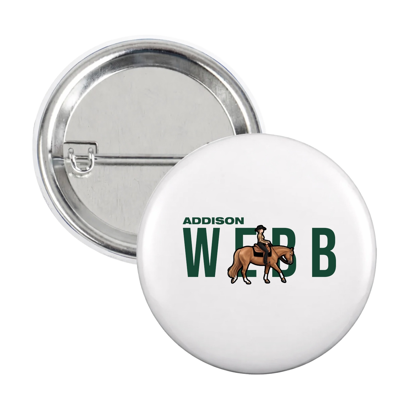 Game Day Button — Player Name in White