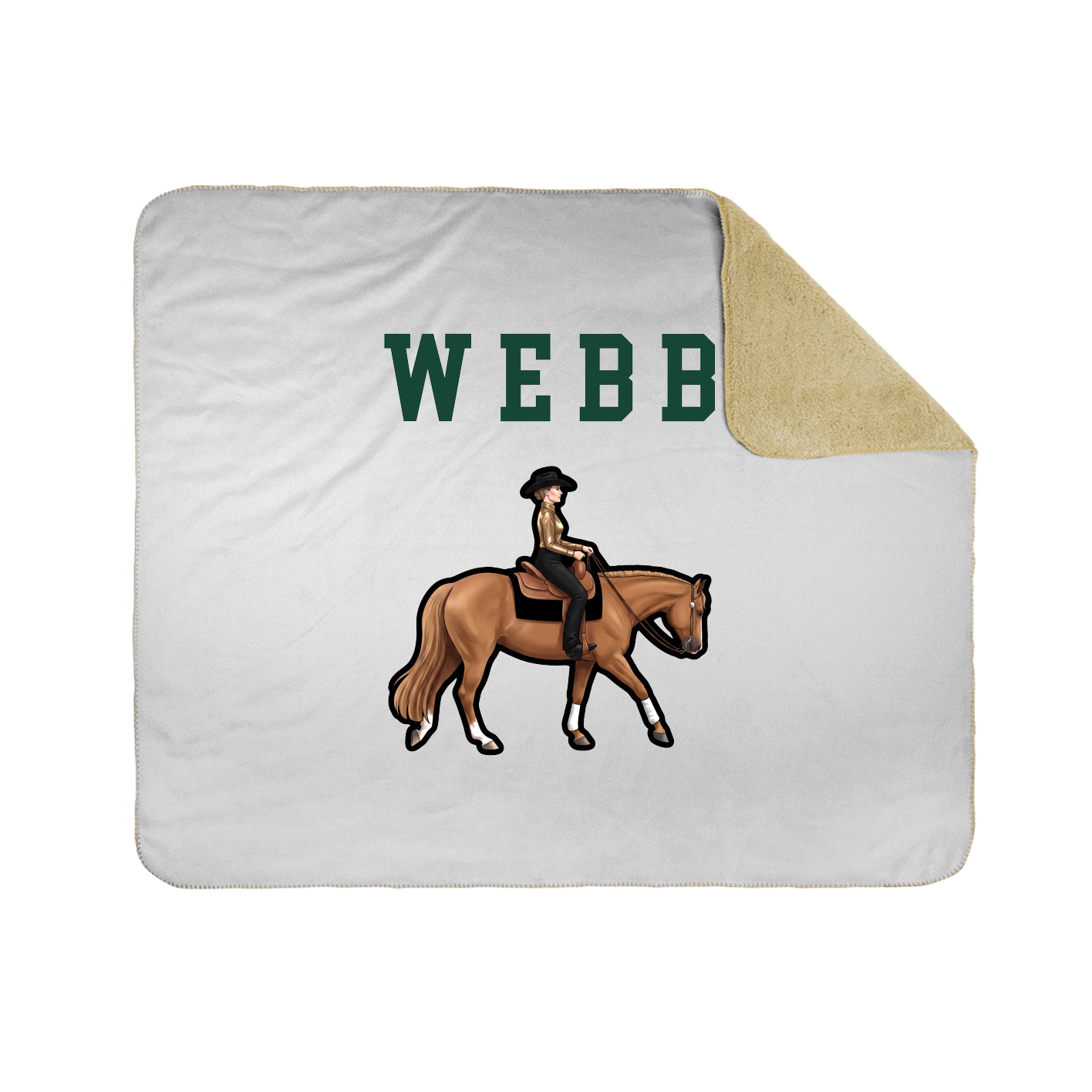 Throw Blanket — Shirsey in White