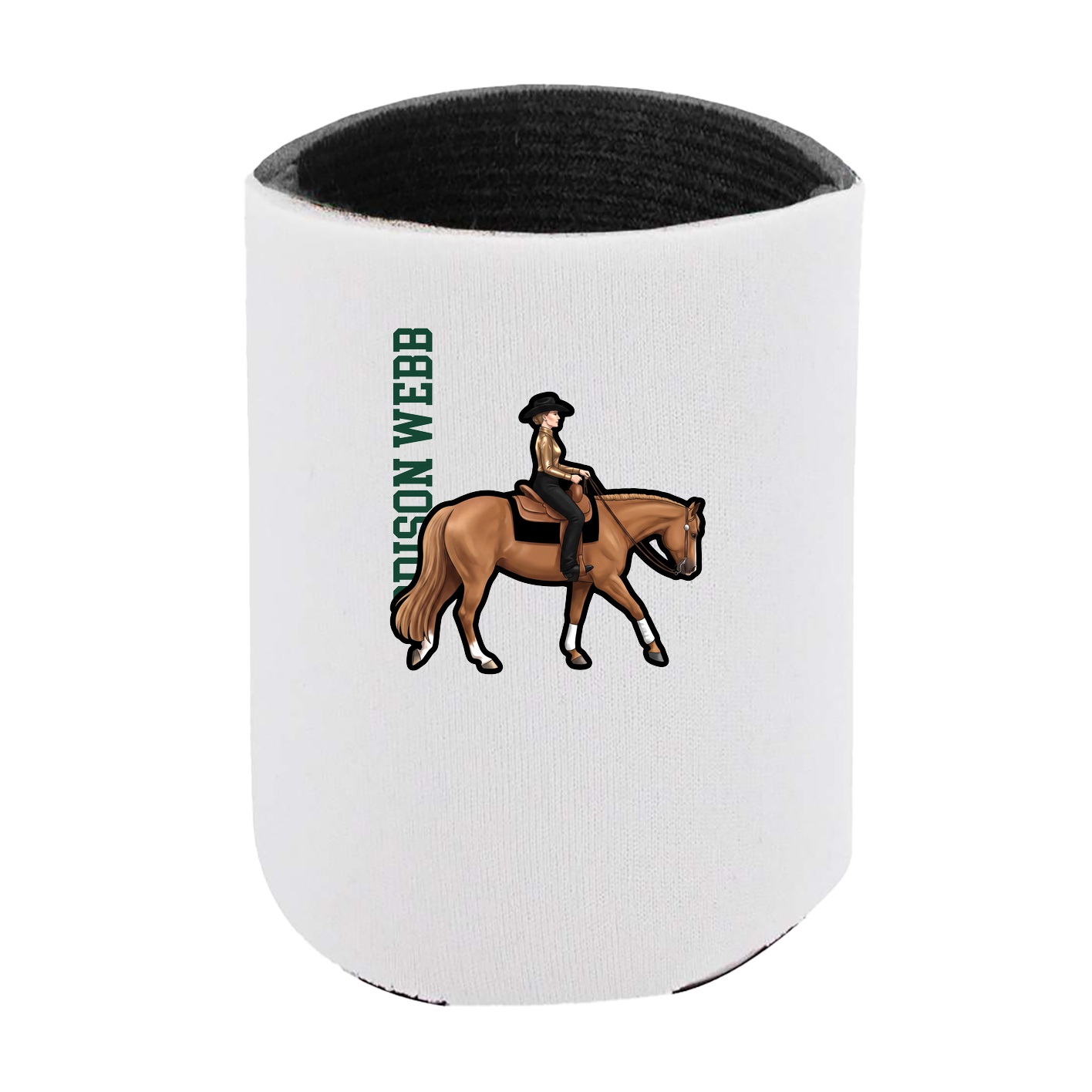 Can Holder — Name Vertical in White