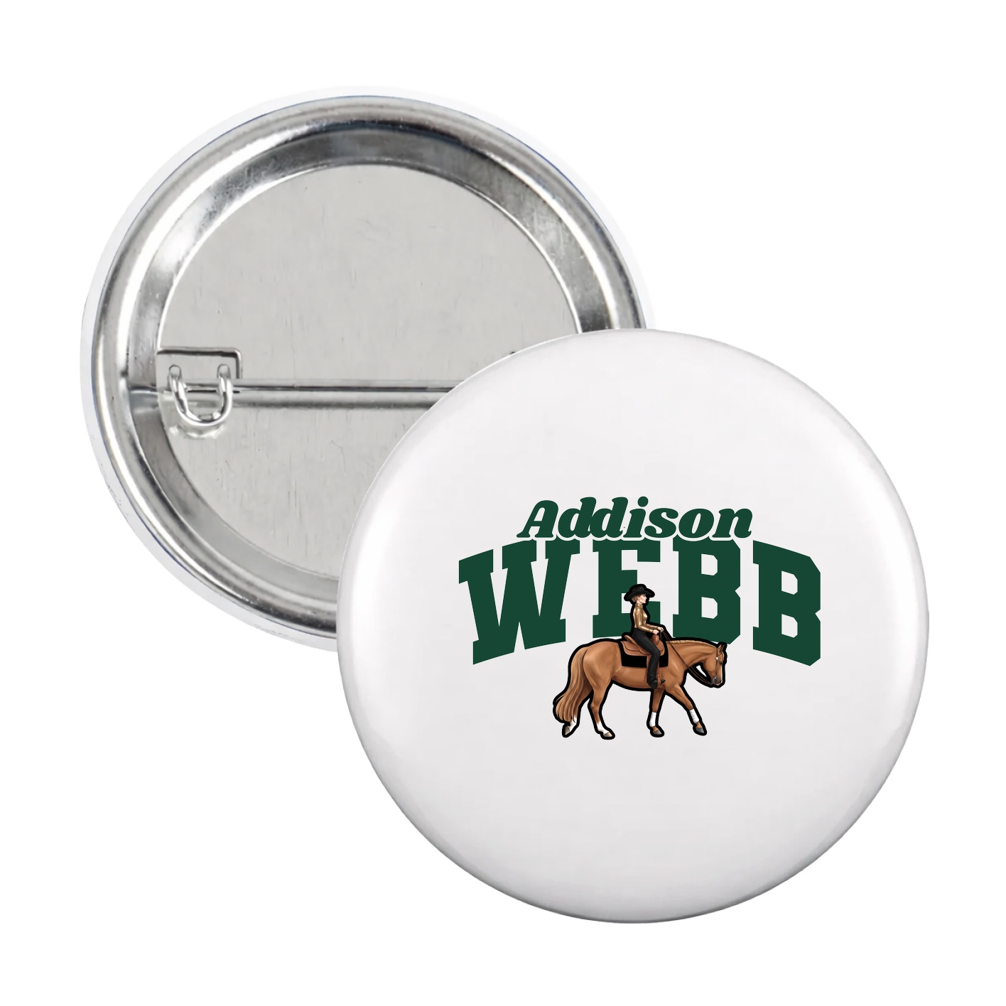 Game Day Button — Signature Arch in White