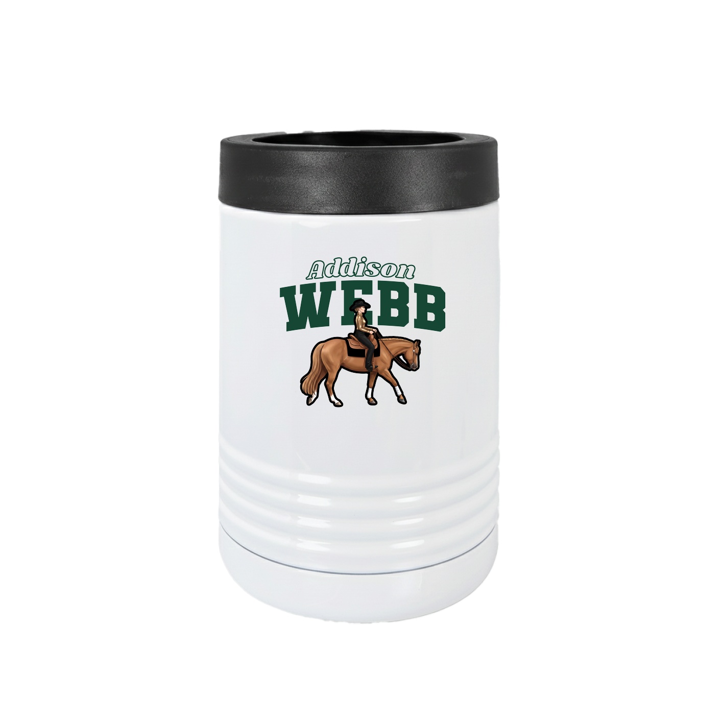 Beverage Holder — Name Arch in White