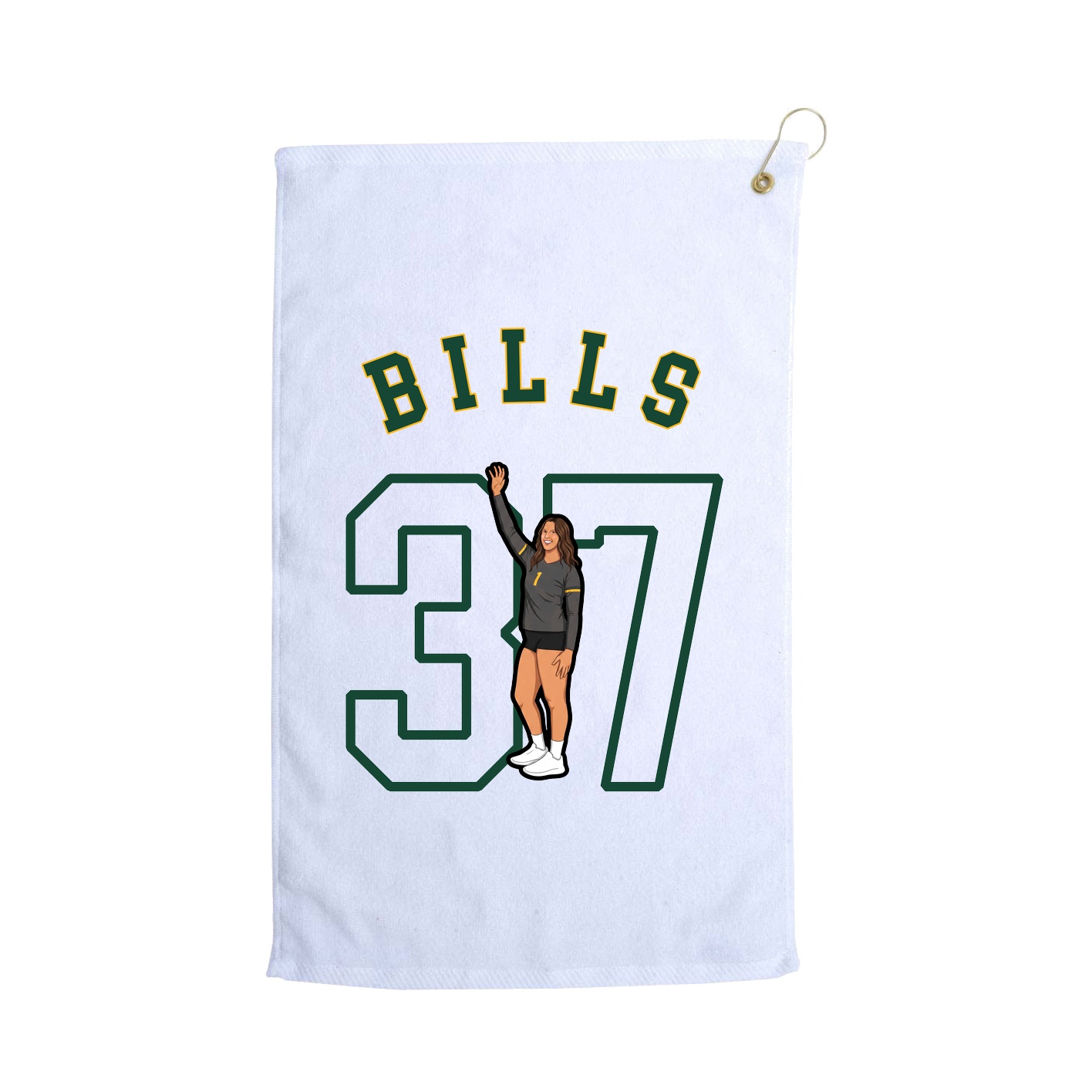 Golf Towel — Shirsey Arch in White