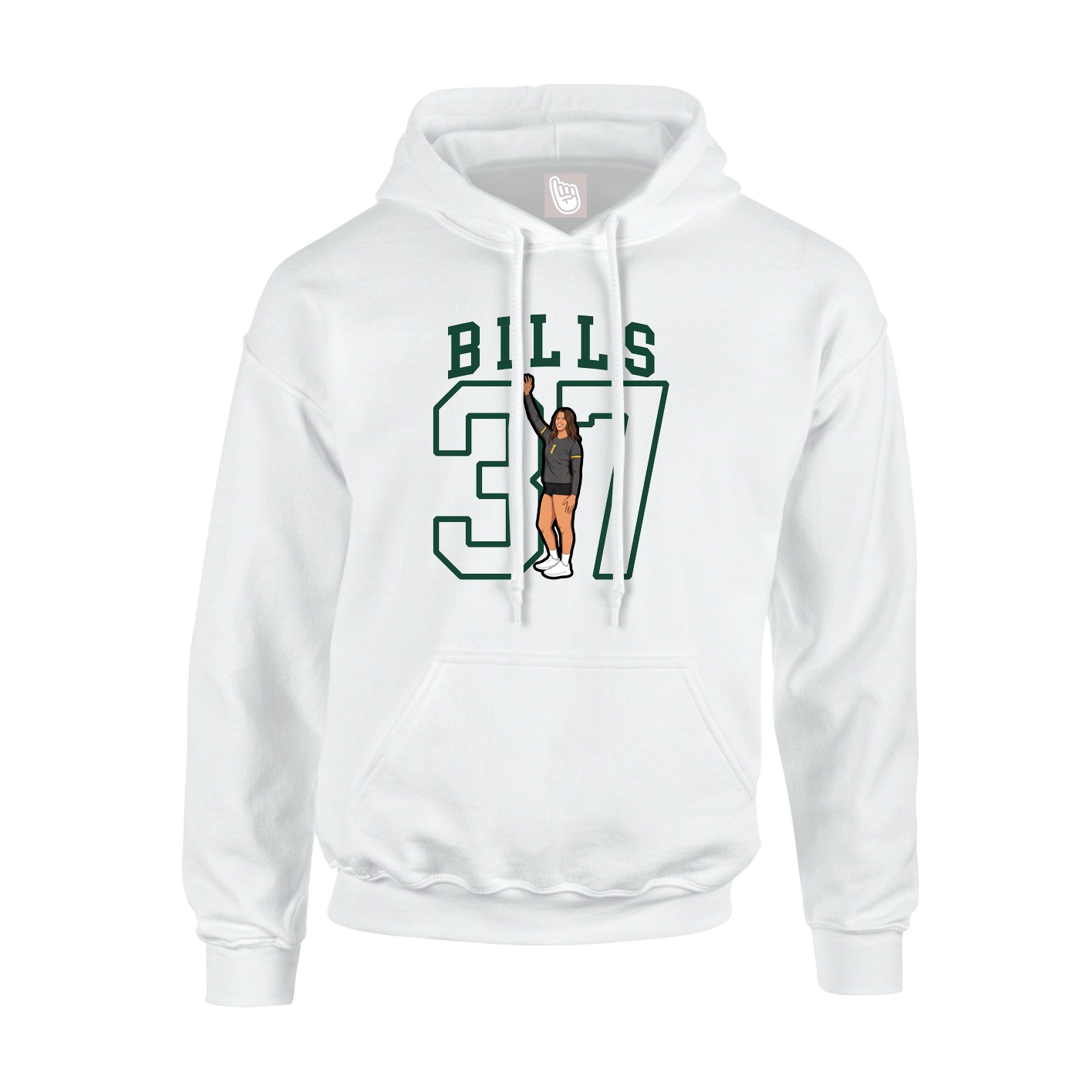 Youth Hoodie — Shirsey in White