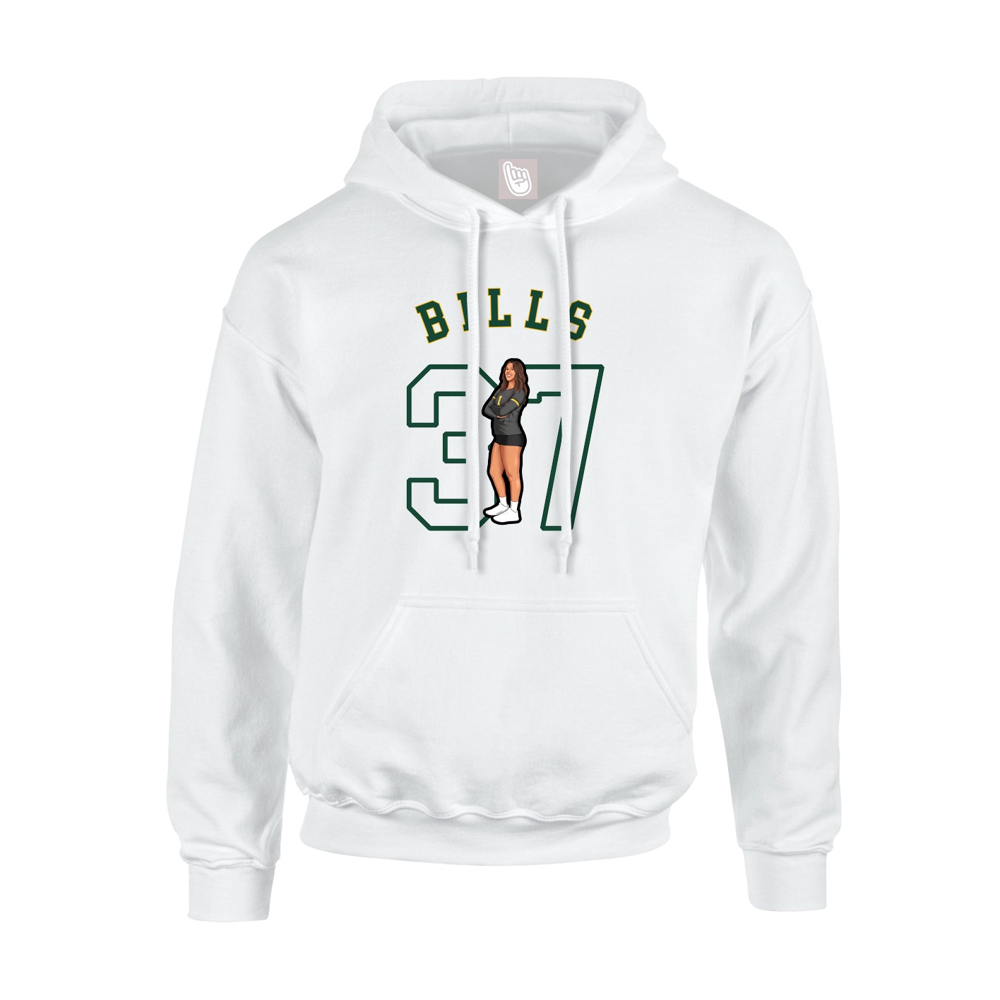 Youth Hoodie — Shirsey Arch in White