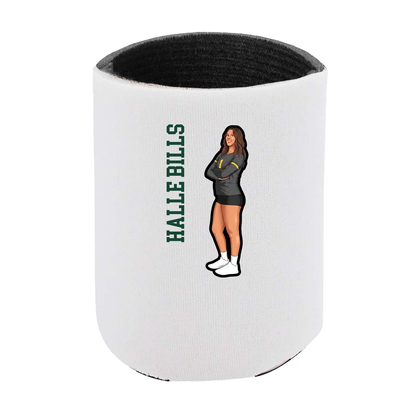 Can Holder — Name Vertical in White