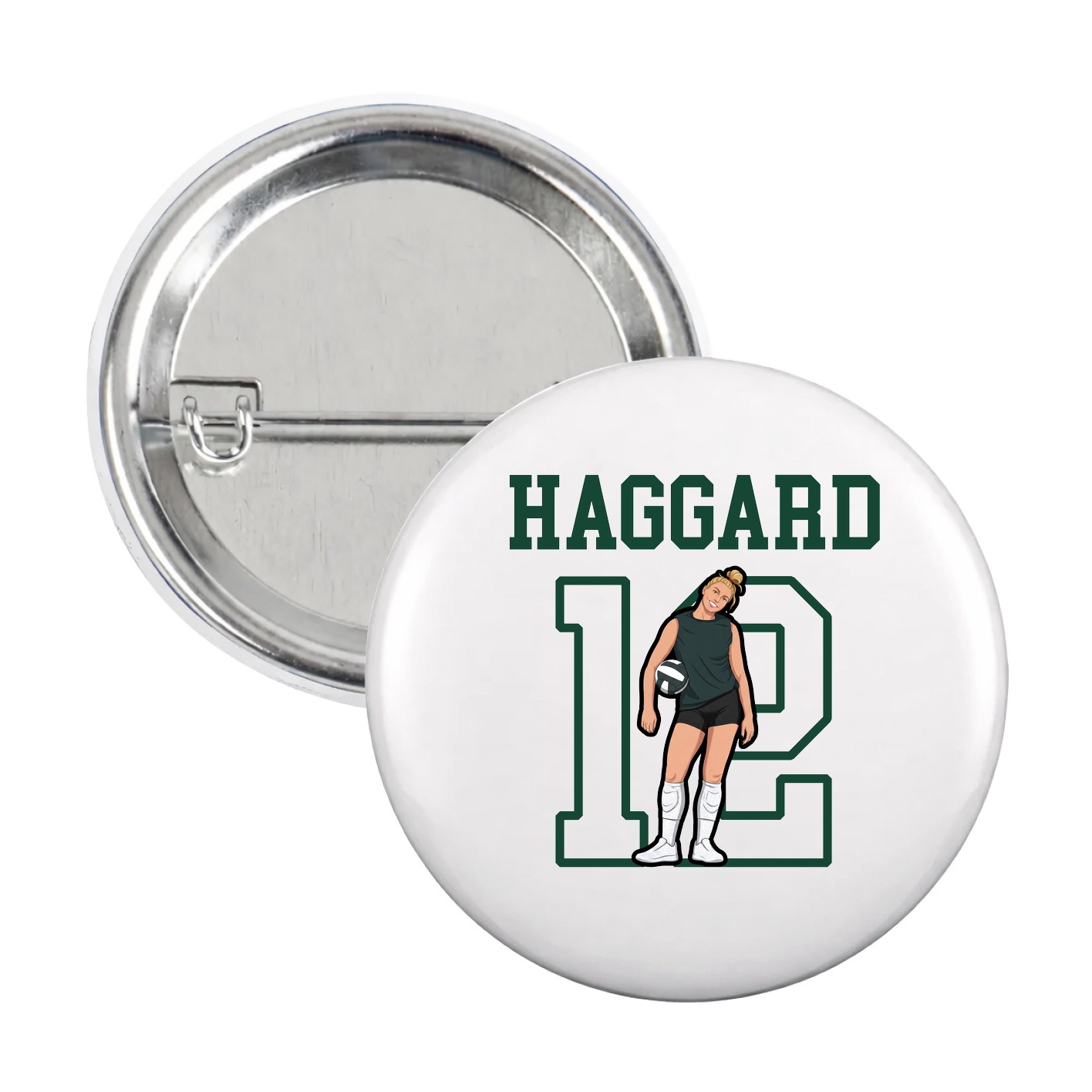 Game Day Button — Shirsey in White