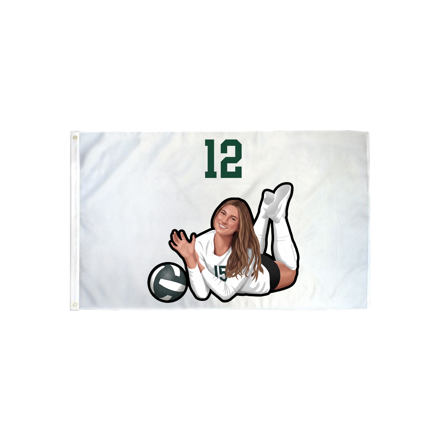 3x5 Flag — Number Top in Classic