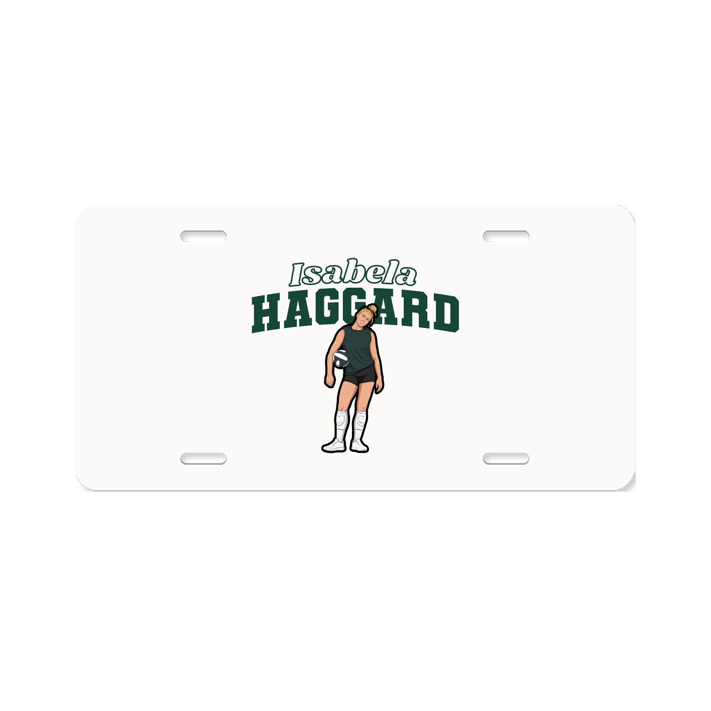 License Plate — Name Arch in Classic