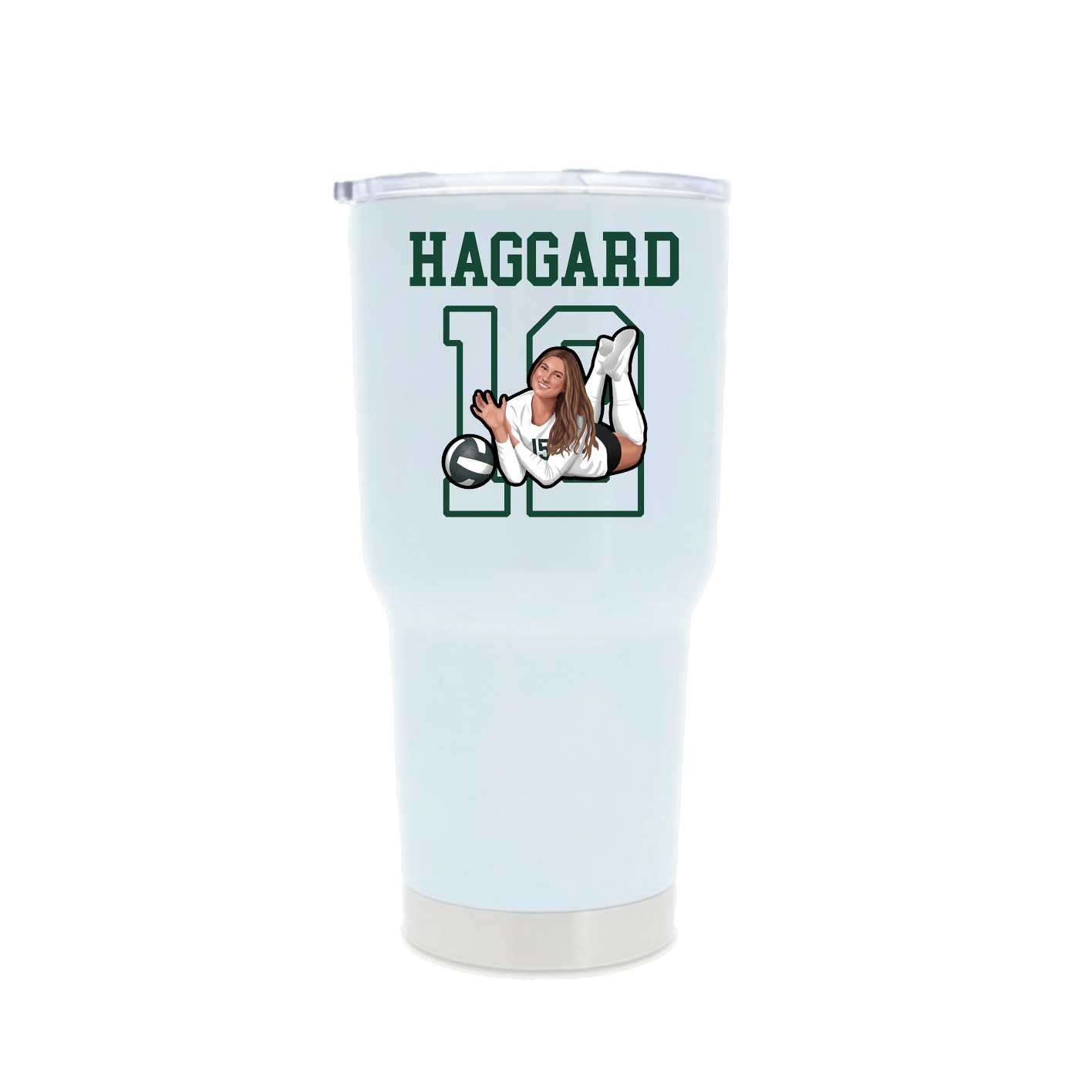 30oz Stainless Steel Tumbler — Shirsey in White