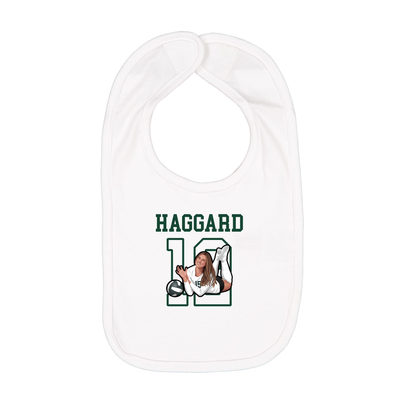 Infant Bib — Shirsey in White