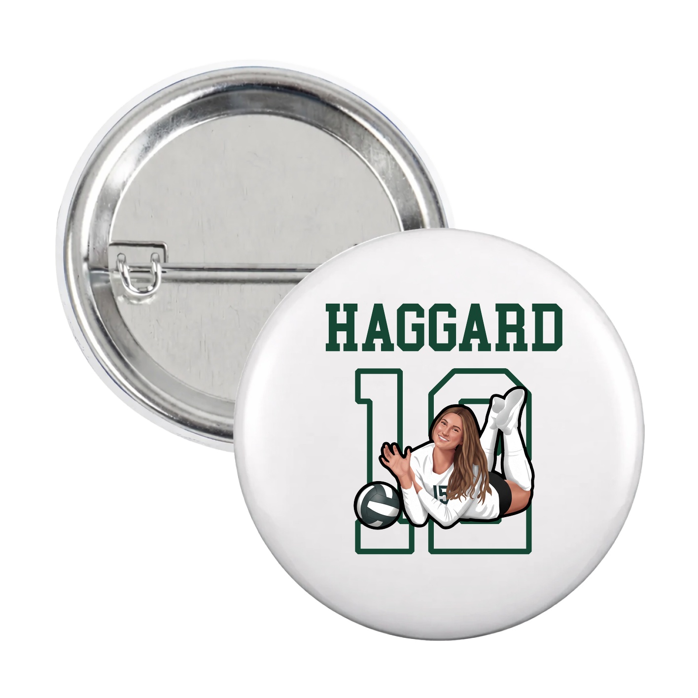 Game Day Button — Shirsey in White