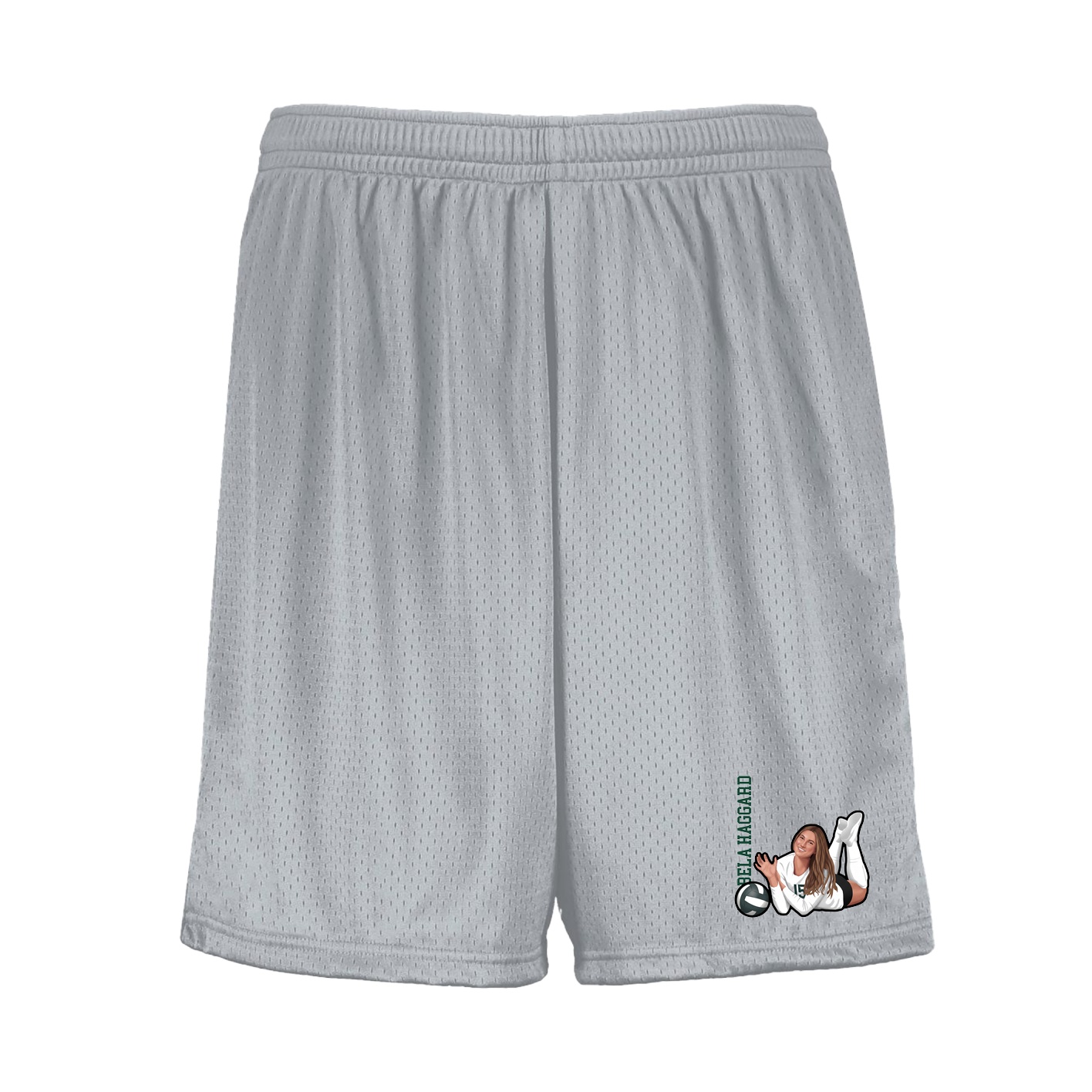 Shorts — Name Vertical in Silver