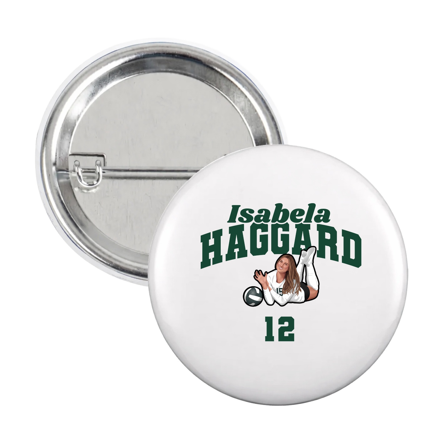 Game Day Button — Signature Arch in White