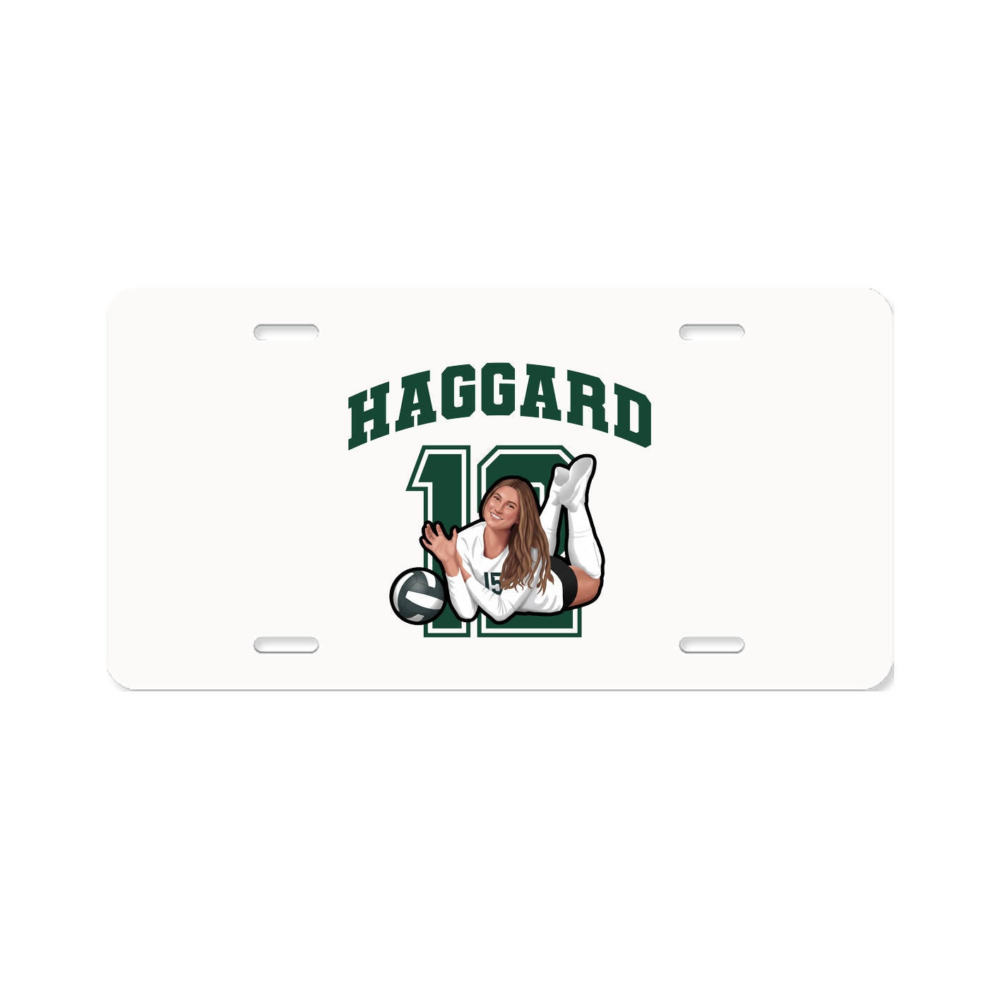 License Plate — Number in Classic