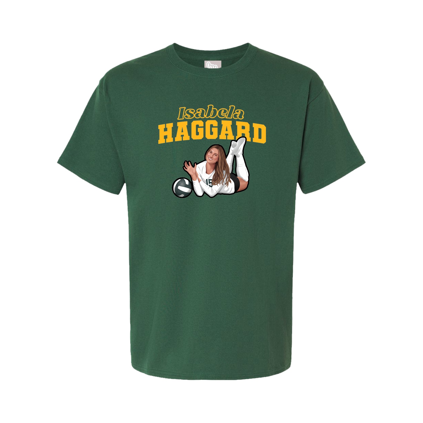 Youth Tee — Name Arch in Green