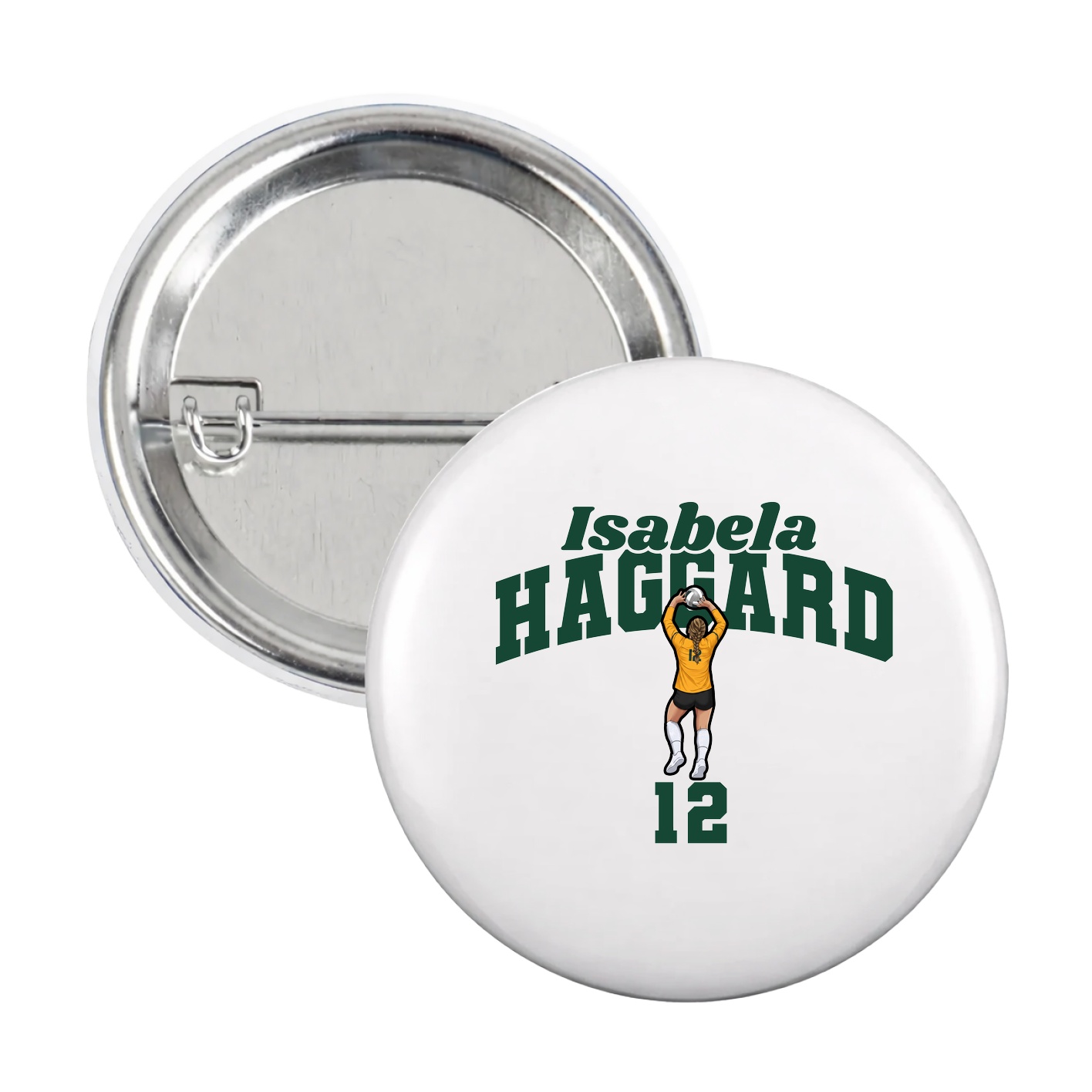 Game Day Button — Signature Arch in White