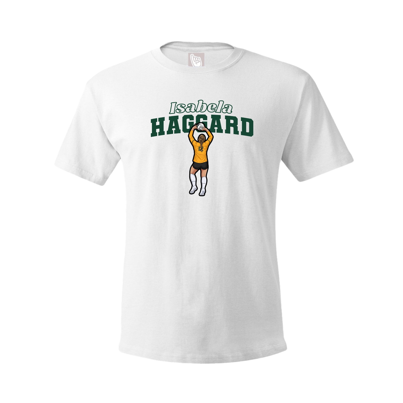 Tee — Name Arch in White