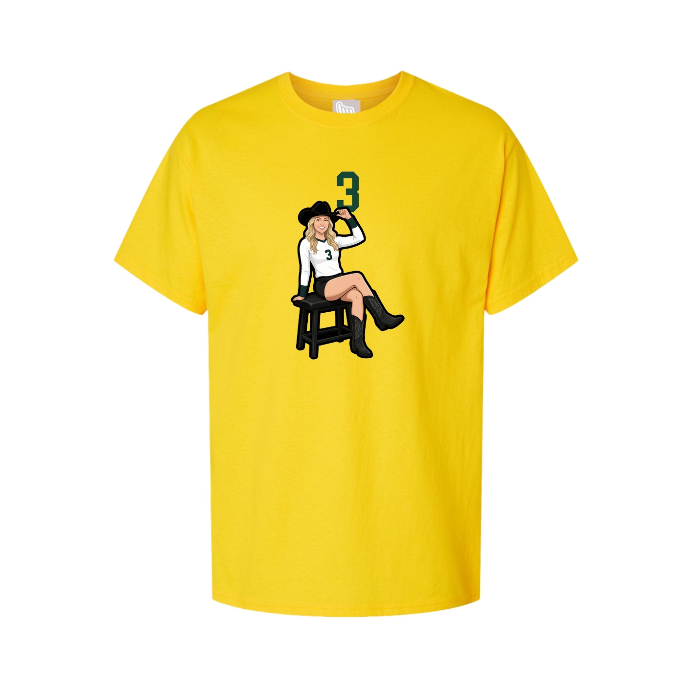Tee — Number Top in Gold
