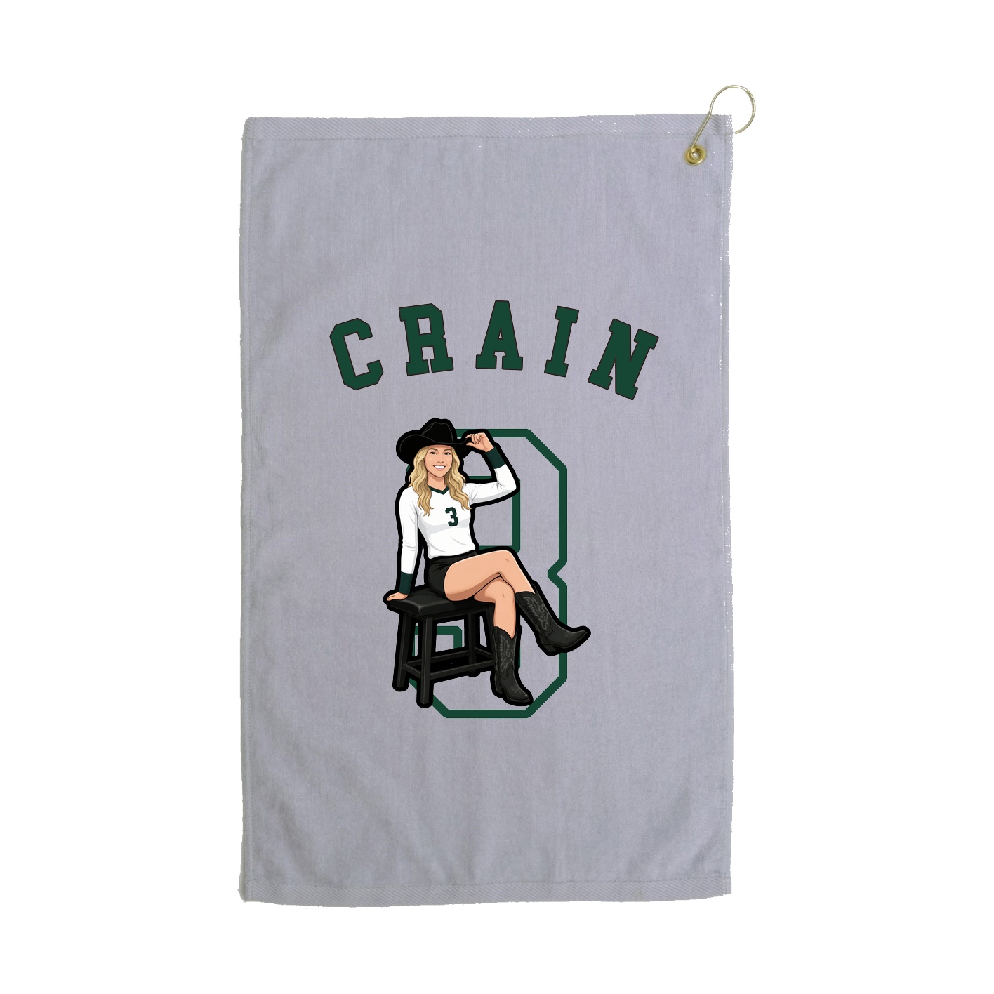 Golf Towel — Shirsey Arch in Grey