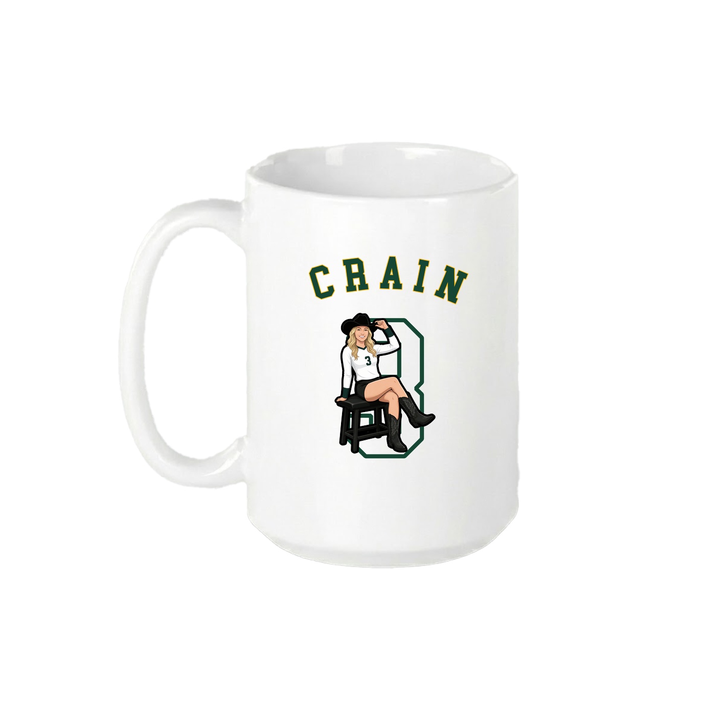 15oz Coffee Mug — Shirsey Arch in White