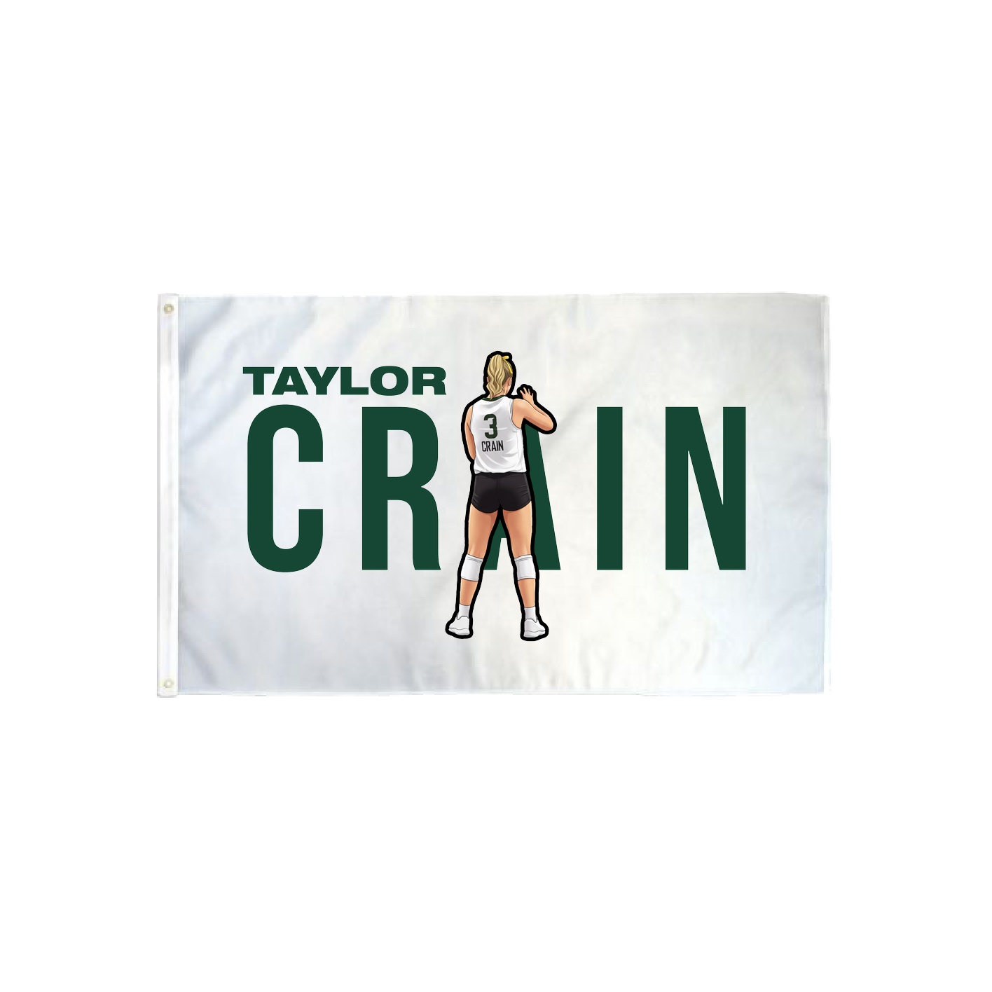 3x5 Flag — Player Name in Classic