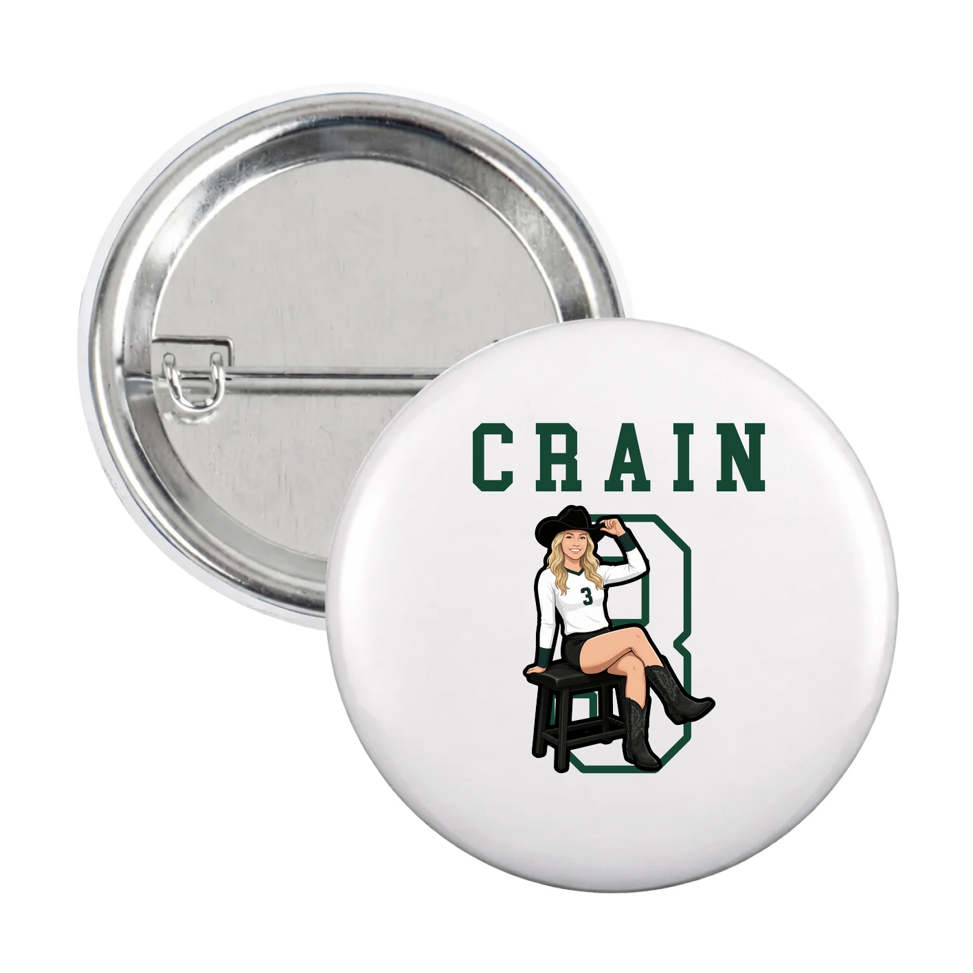 Game Day Button — Shirsey in White
