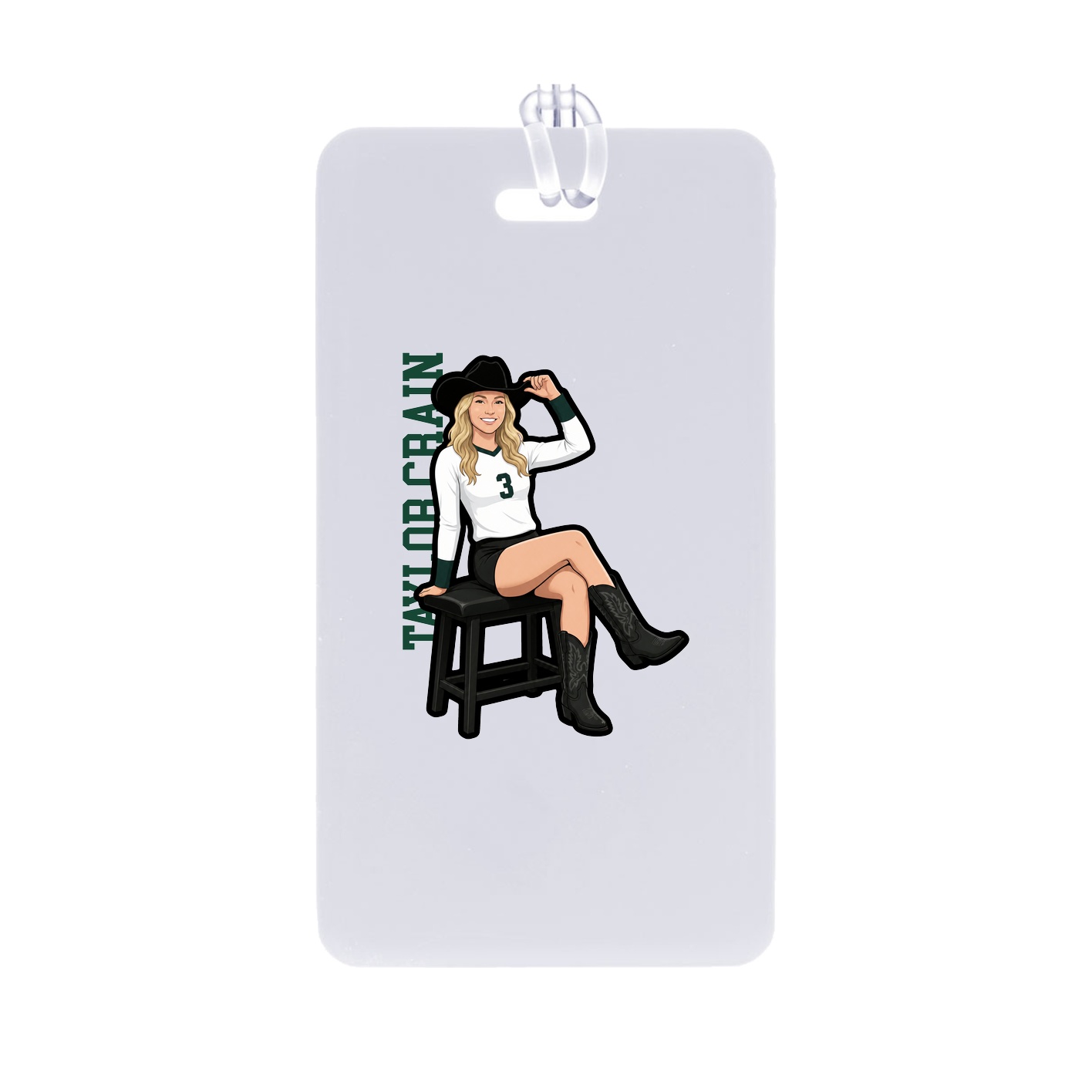 Bag Tag — Name Vertical in Classic