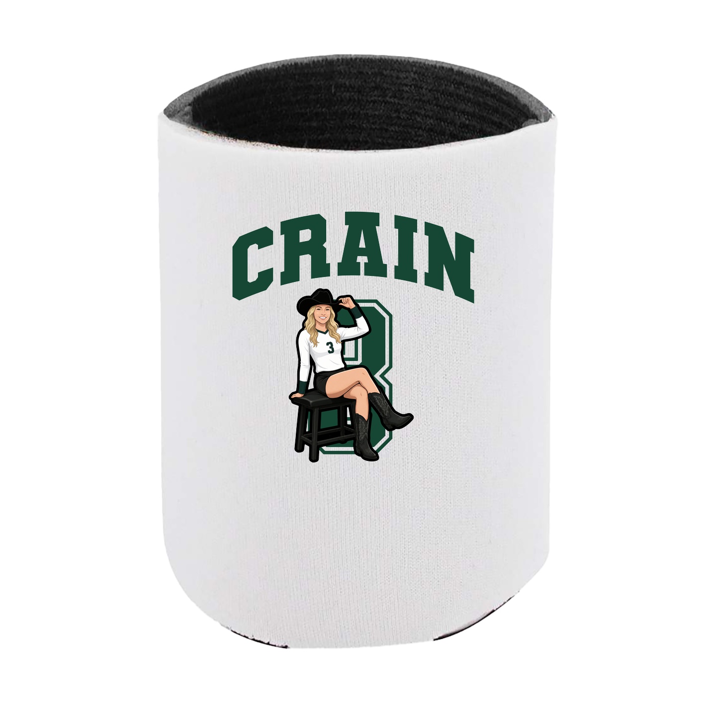 Can Holder — Number in White