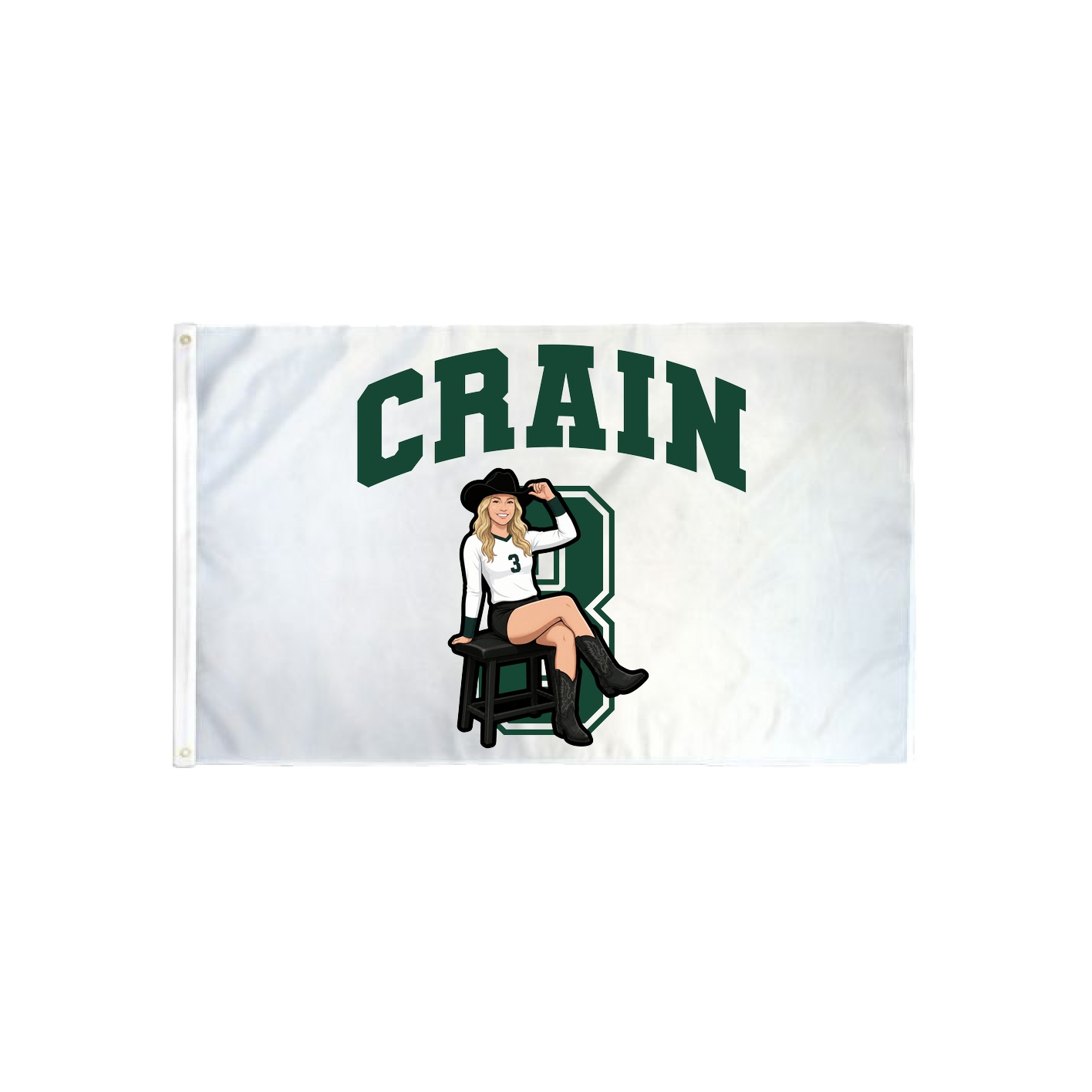 3x5 Flag — Number in Classic