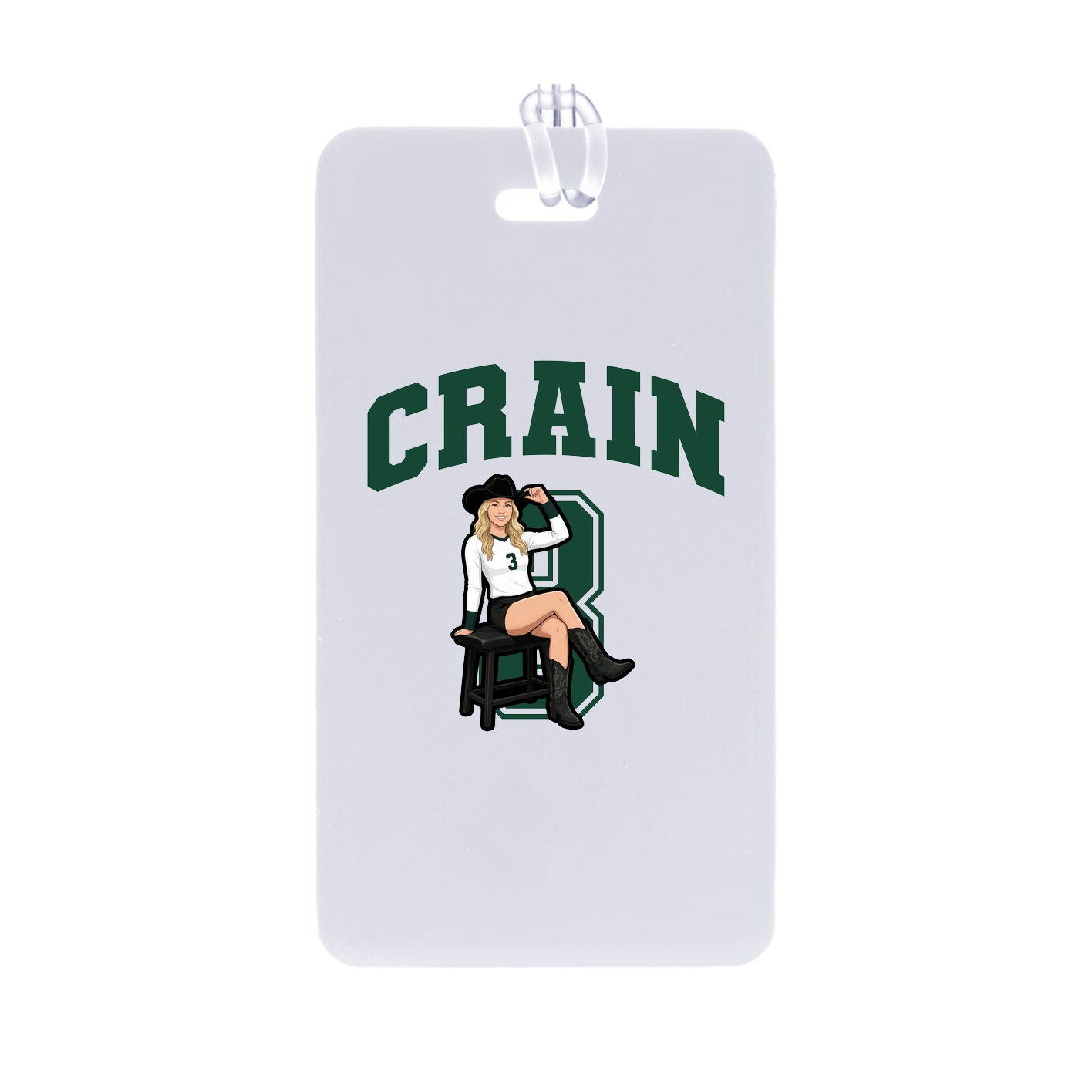 Bag Tag — Number in Classic
