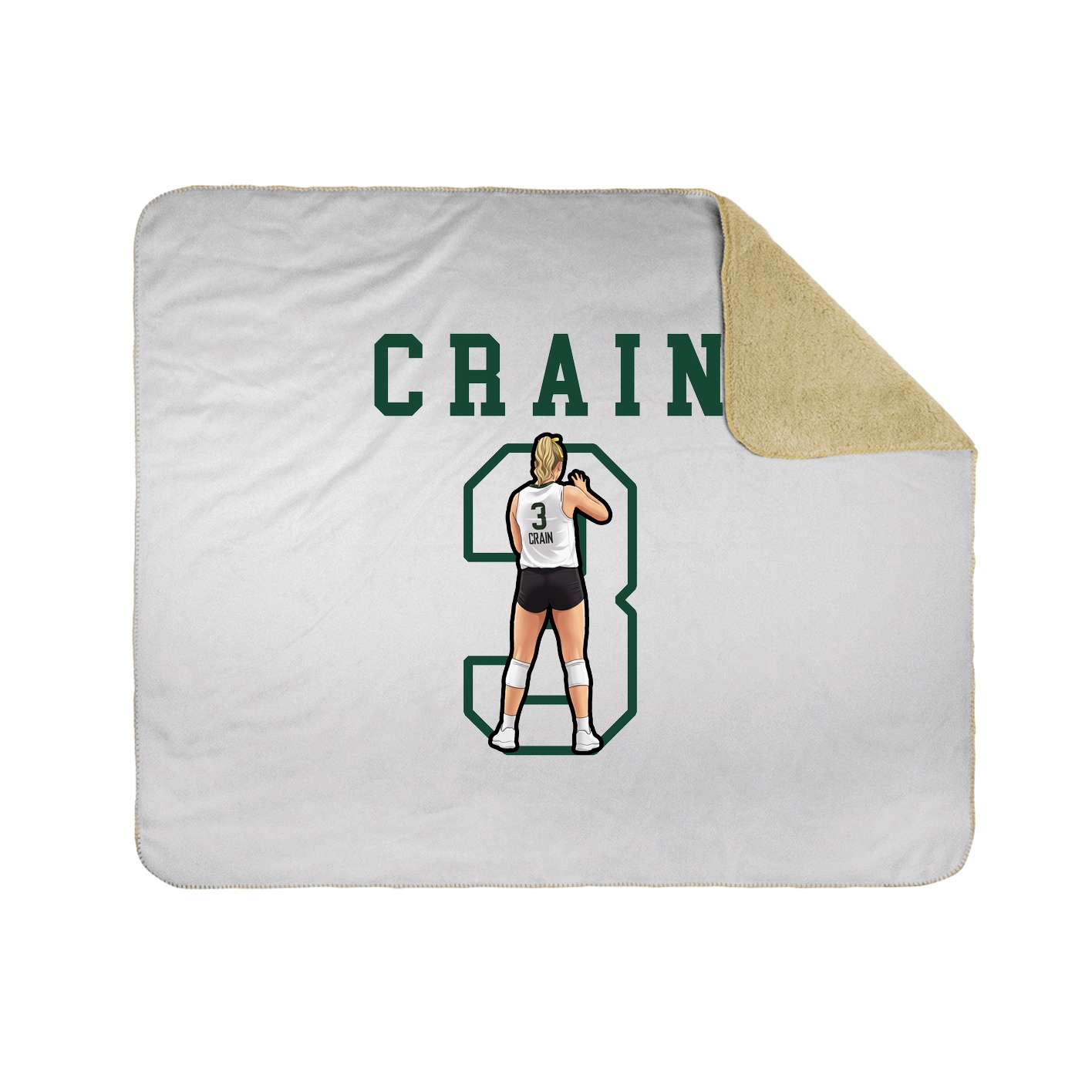 Throw Blanket — Shirsey in White