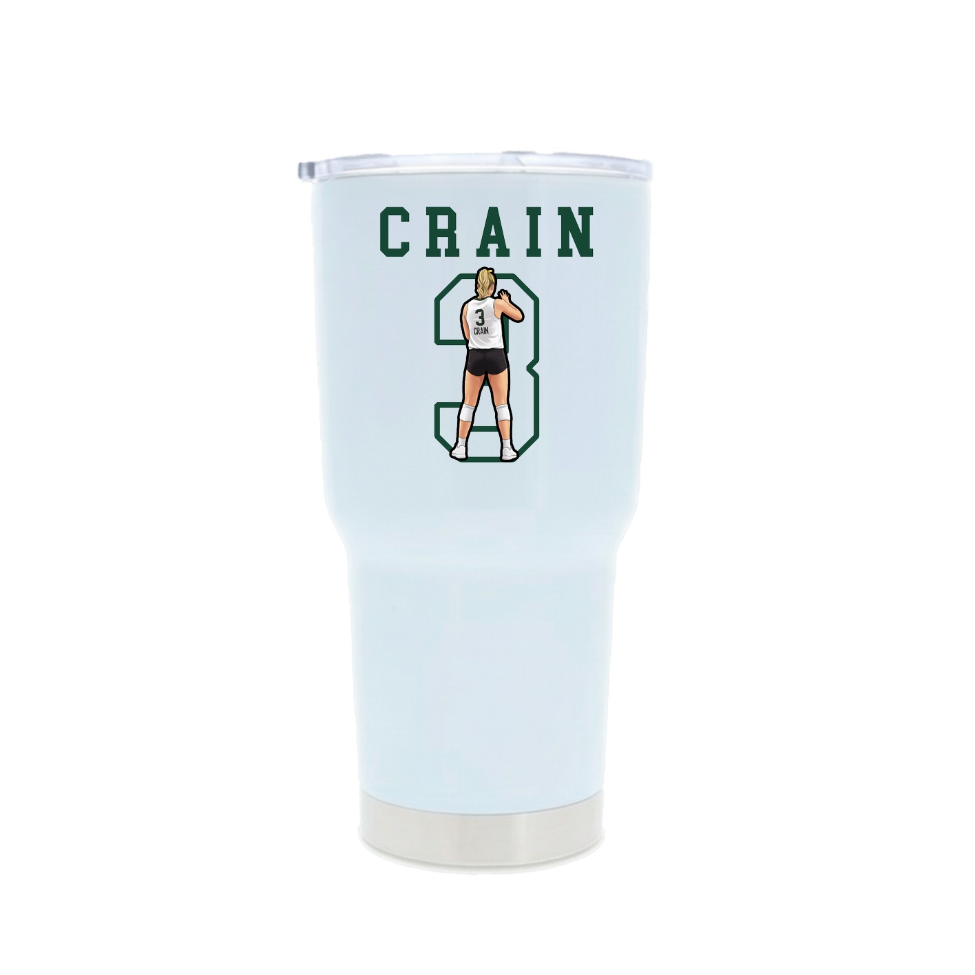 30oz Stainless Steel Tumbler — Shirsey in White