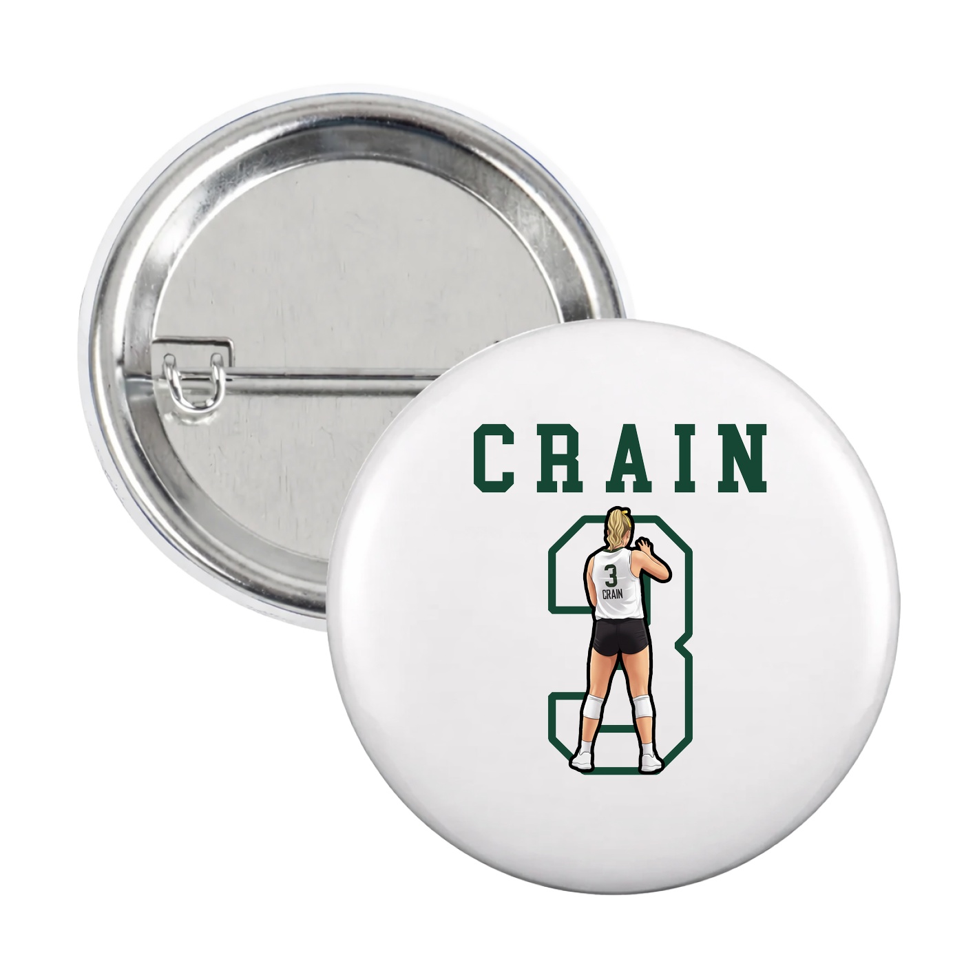 Game Day Button — Shirsey in White